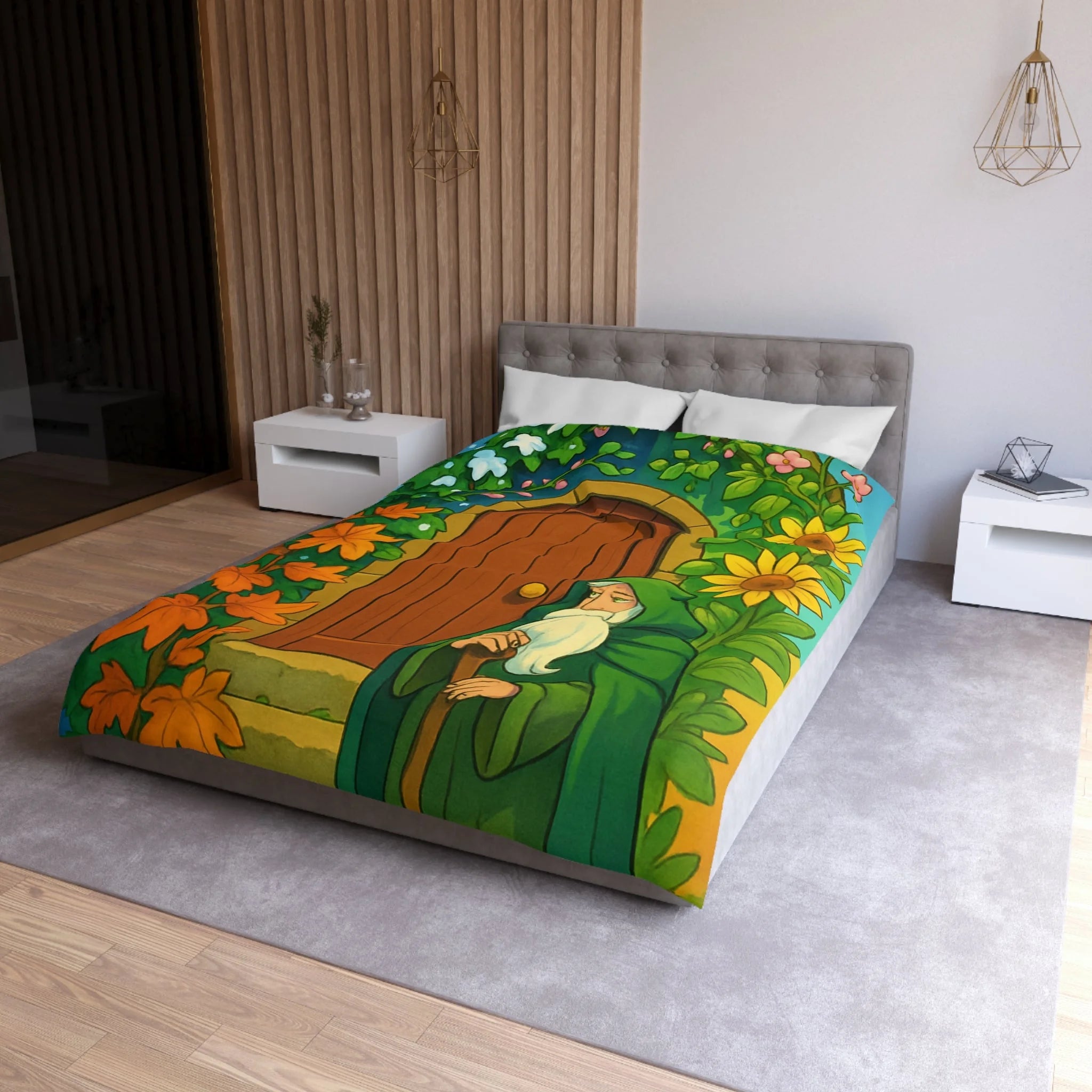Housse de Couette Microfibre Création Artistique Moderne Design Exclusif Décoration Chambre