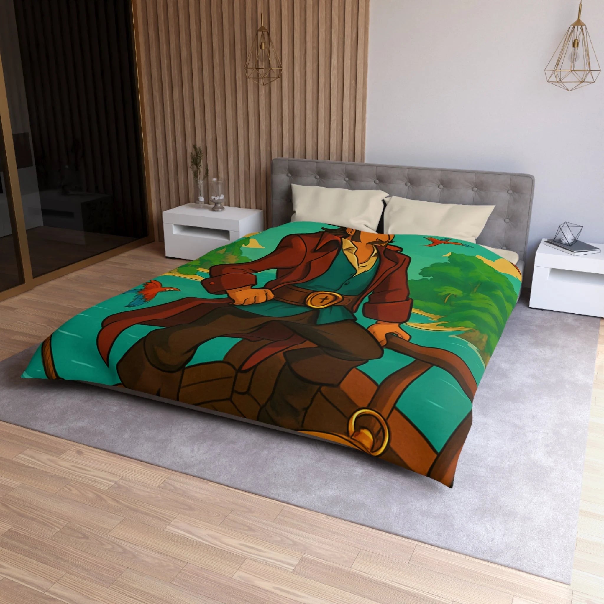 Housse de Couette Microfibre Création Artistique Moderne Design Exclusif Décoration Chambre