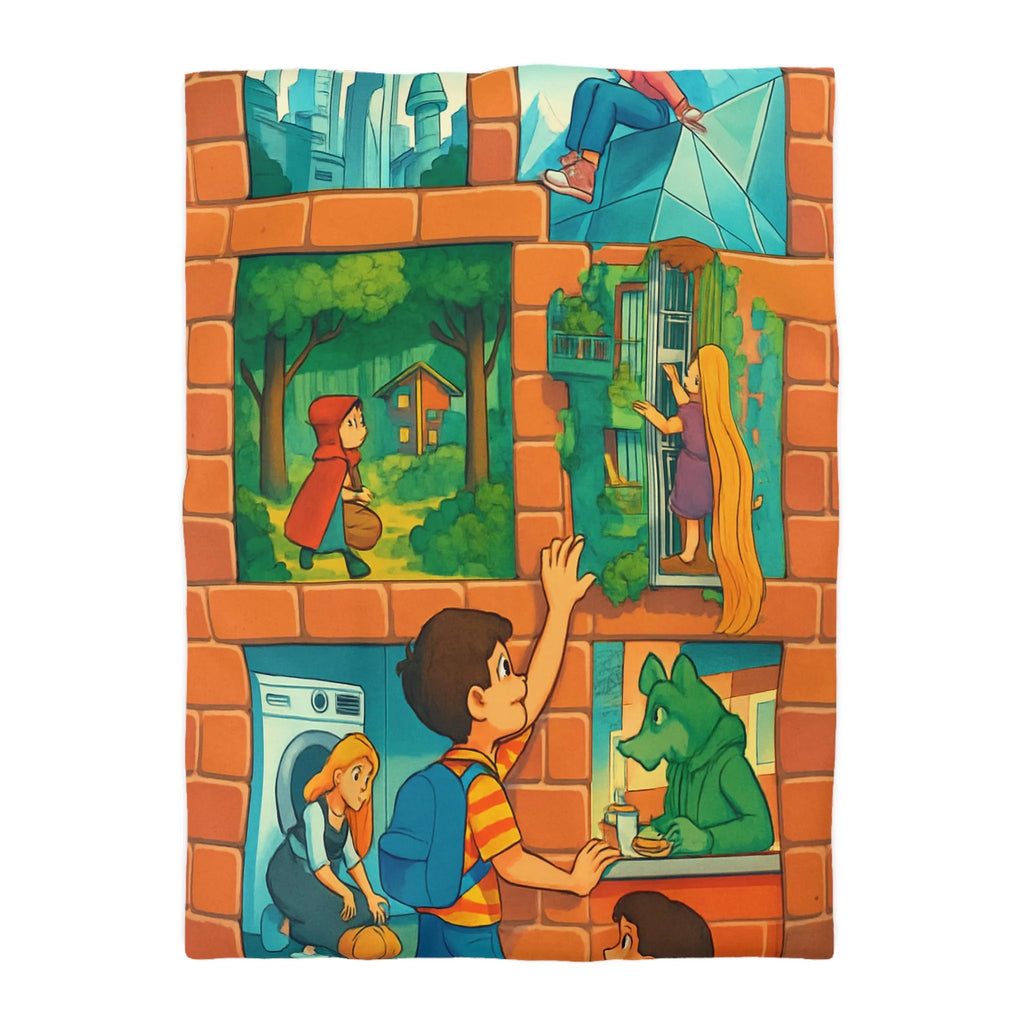 Housse de Couette Microfibre Création Artistique Moderne Design Exclusif Décoration Chambre
