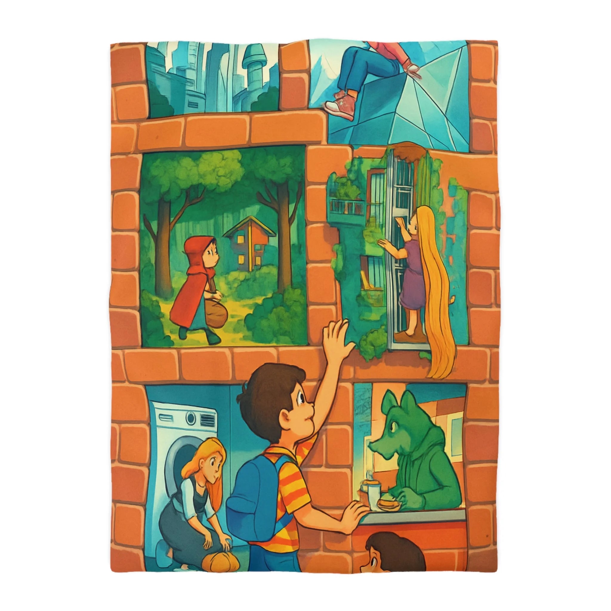 Housse de Couette Microfibre Création Artistique Moderne Design Exclusif Décoration Chambre
