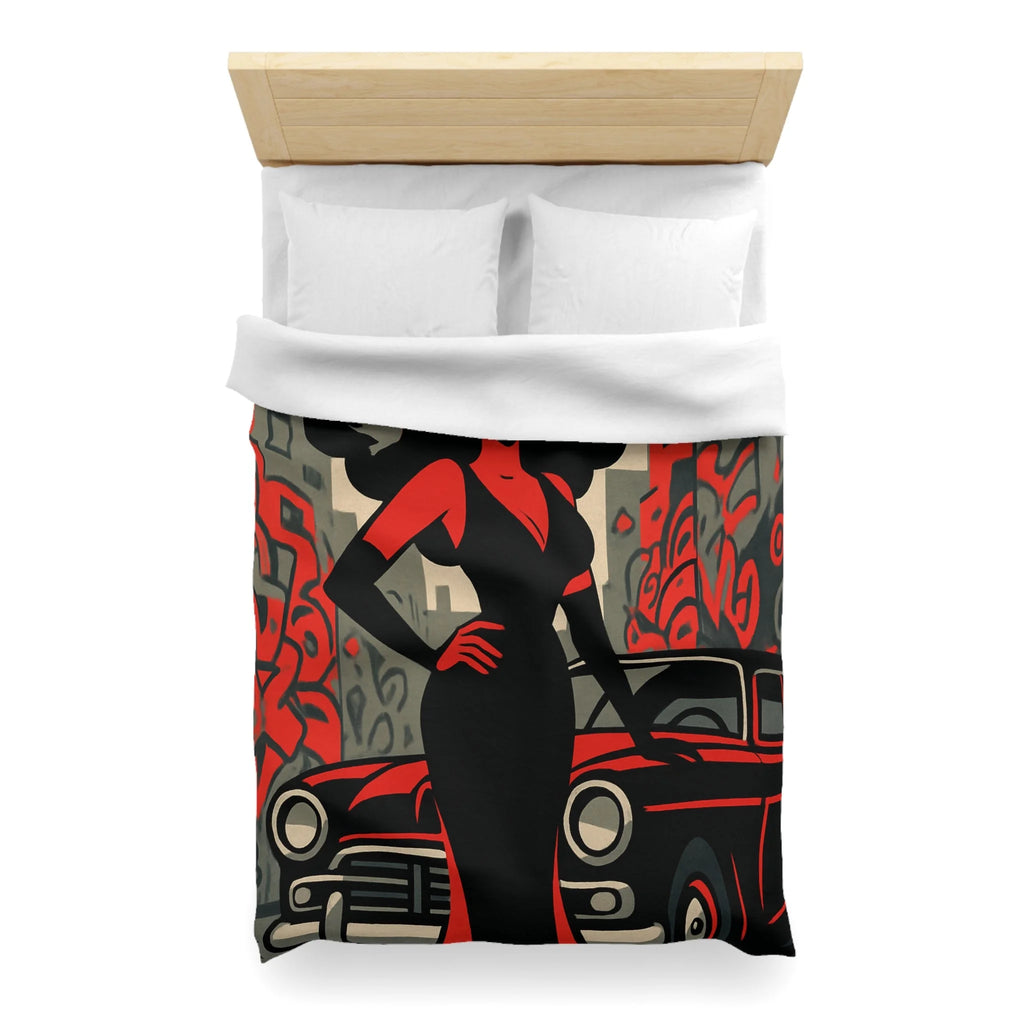 Housse de Couette Microfibre Design Artistique Moderne Décoration Chambre Confort Premium