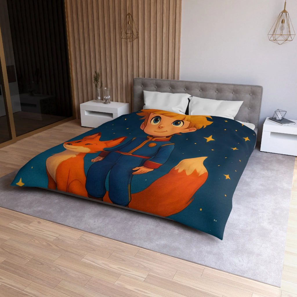 Housse de Couette Microfibre Design Artistique Moderne Décoration Chambre Confort Premium