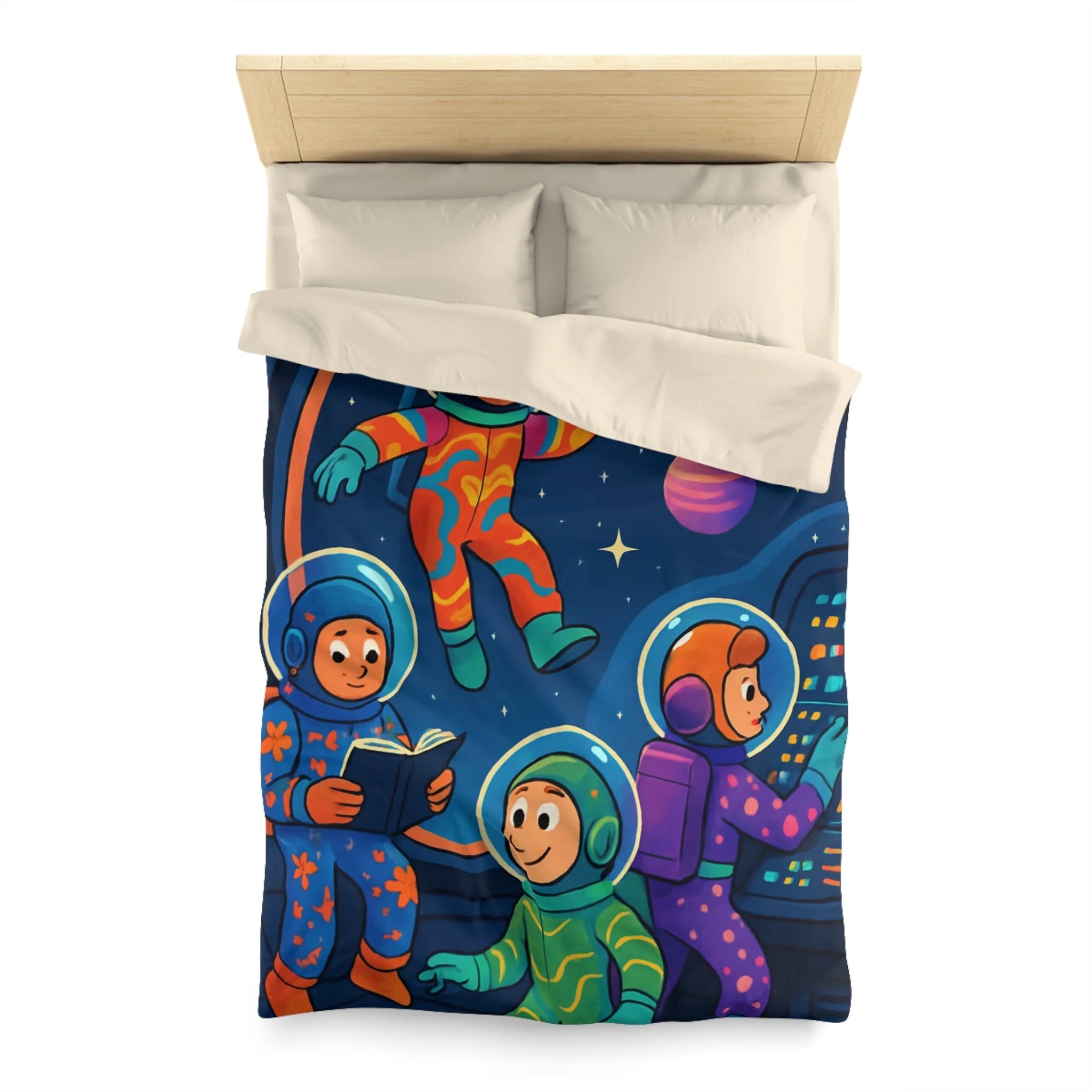 Housse de Couette Microfibre Création Artistique Moderne Design Exclusif Décoration Chambre