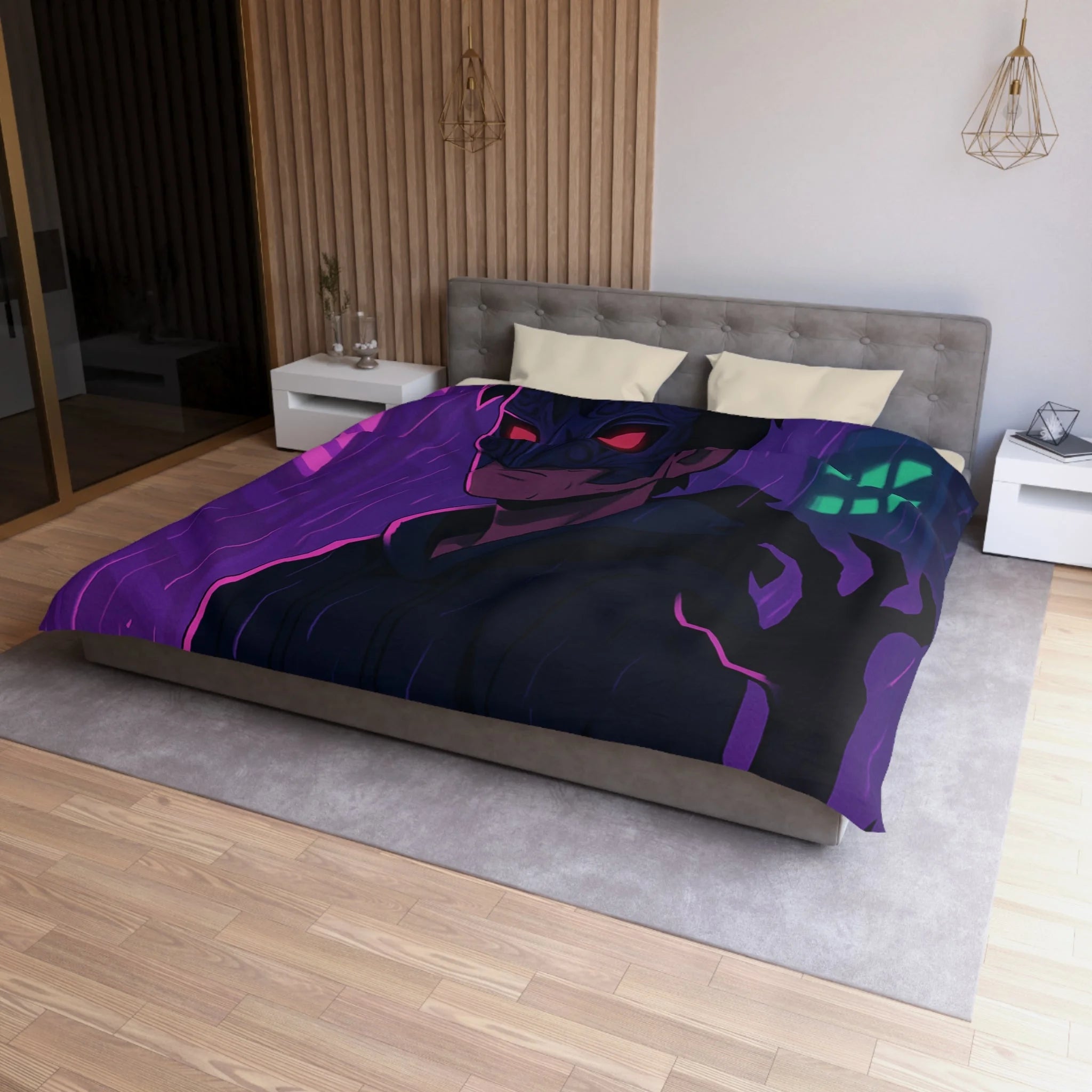 Housse de Couette Microfibre Design Artistique Moderne Décoration Chambre Confort Premium