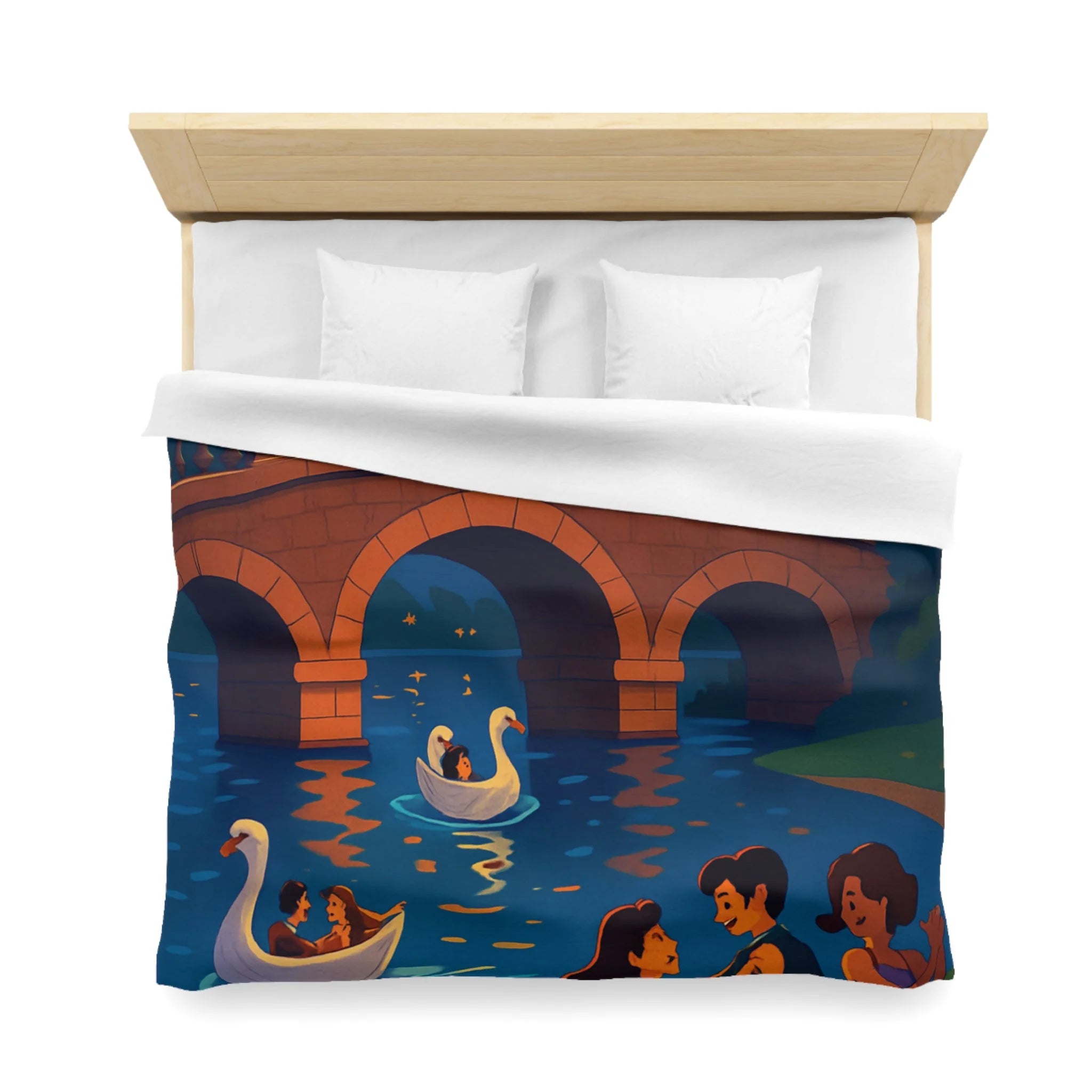 Housse de Couette Microfibre Illustration Unique Design Moderne Décoration Intérieure Raffinée