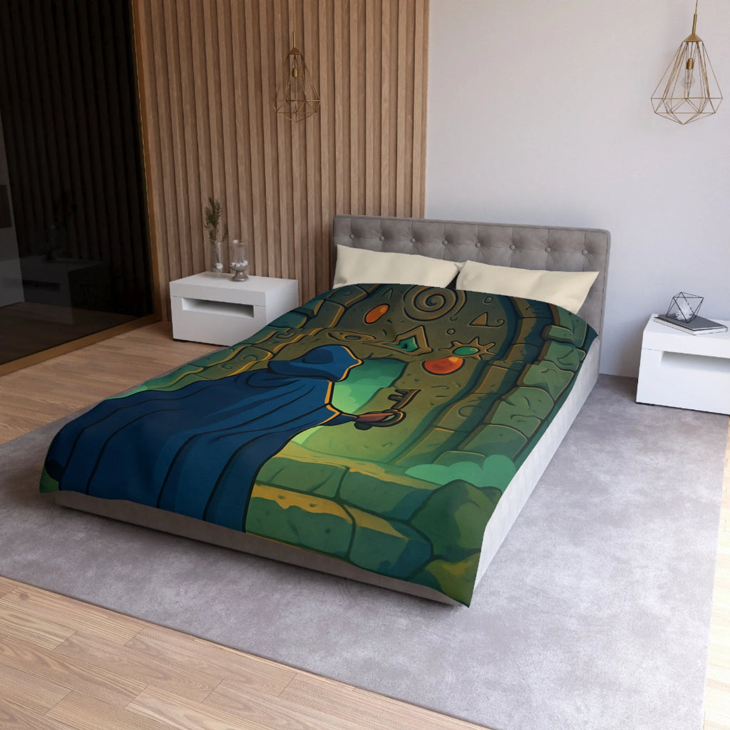 Housse de Couette Microfibre Design Artistique Moderne Décoration Chambre Confort Premium