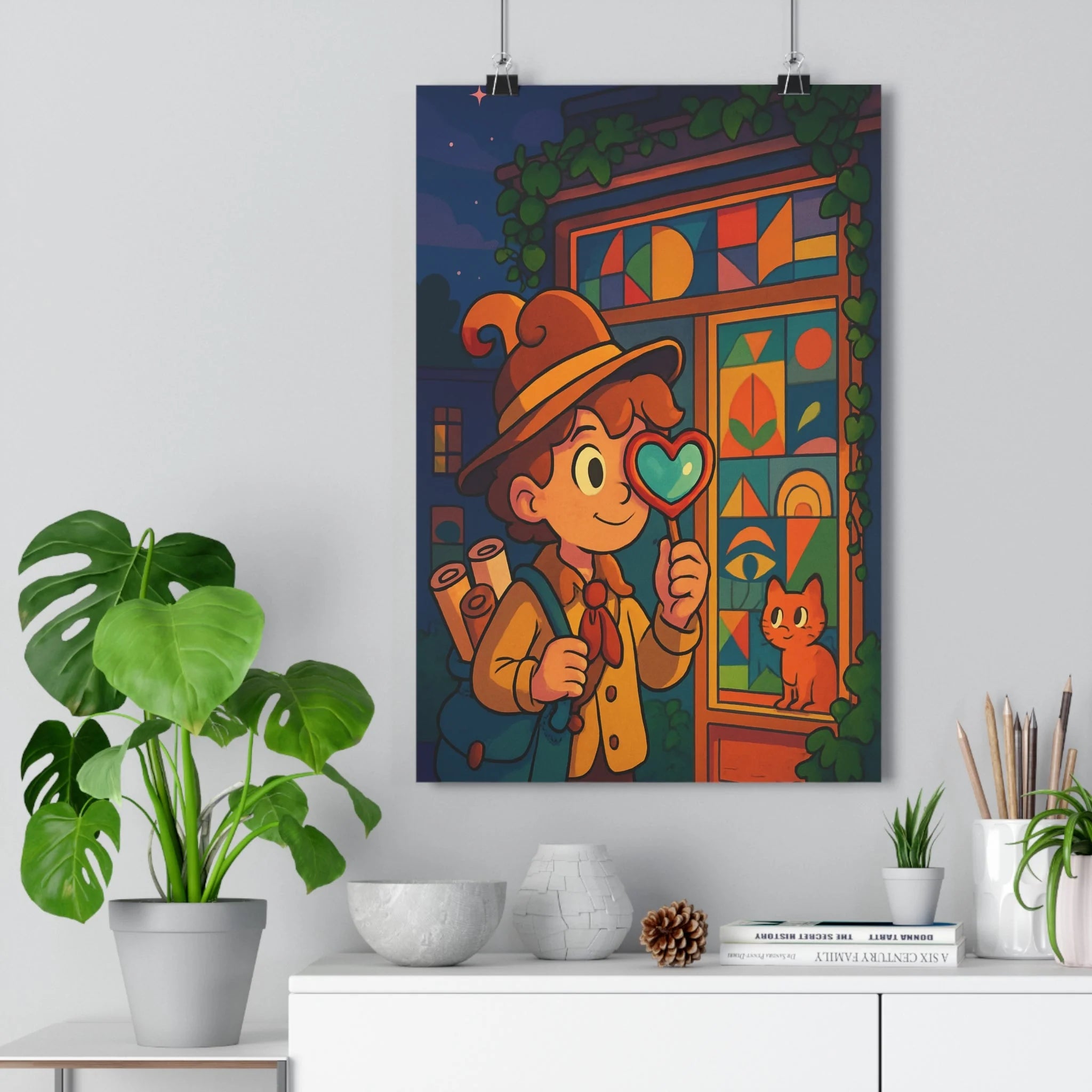 Poster décoratif cartoon coloré joyeux aventure chambre enfant salon qualité artistique moderne unique qualité