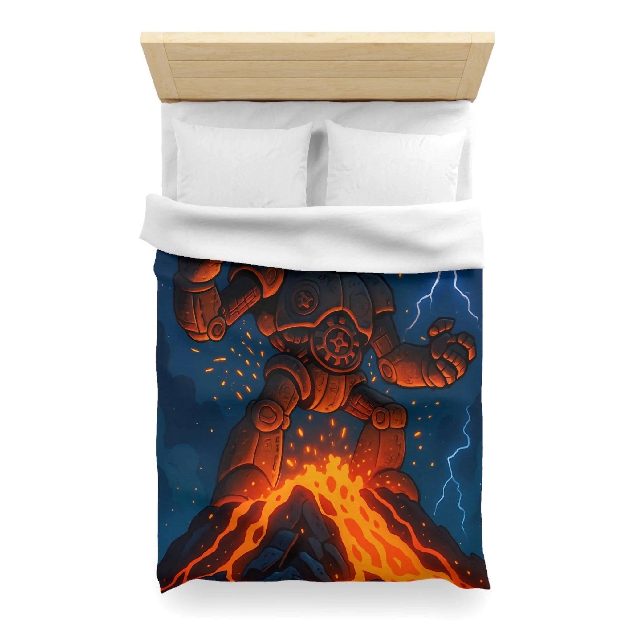 Housse de Couette Microfibre Design Artistique Moderne Décoration Chambre Confort Premium