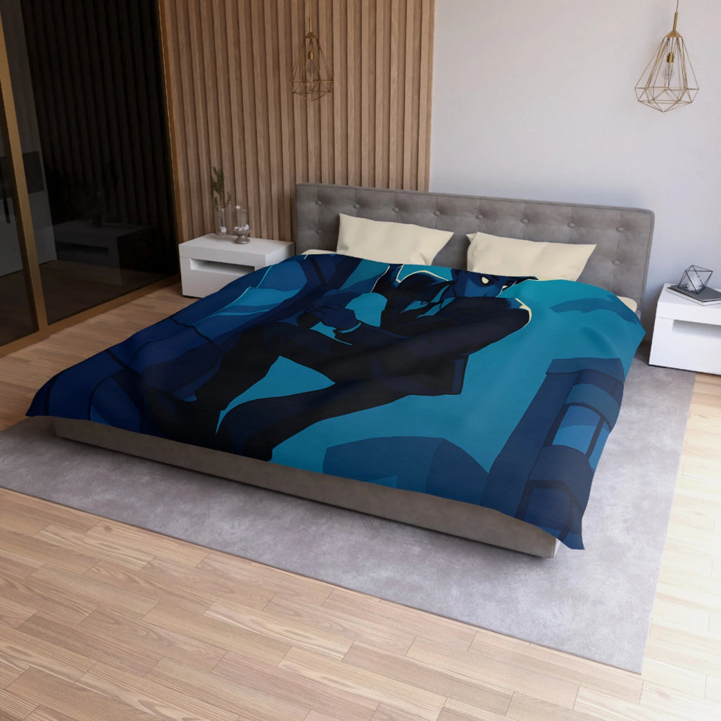 Housse de Couette Microfibre Illustration Unique Design Moderne Décoration Intérieure Raffinée