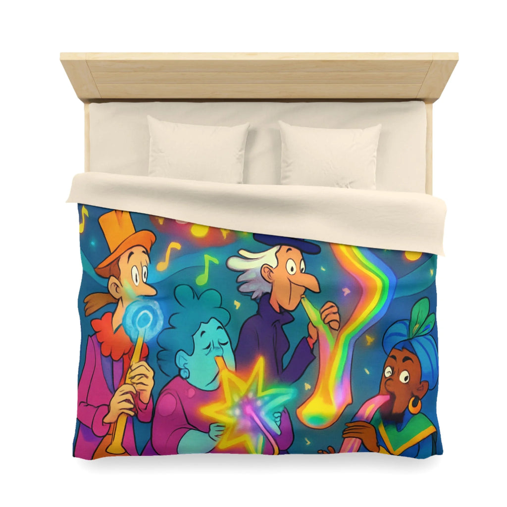 Housse de Couette Microfibre Design Artistique Moderne Décoration Chambre Confort Premium