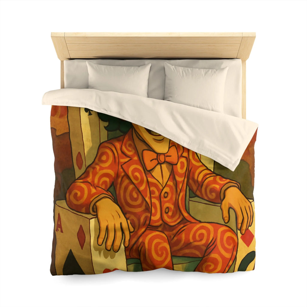 Housse de Couette Microfibre Motif Créatif Original Style Contemporain Chambre Élégante