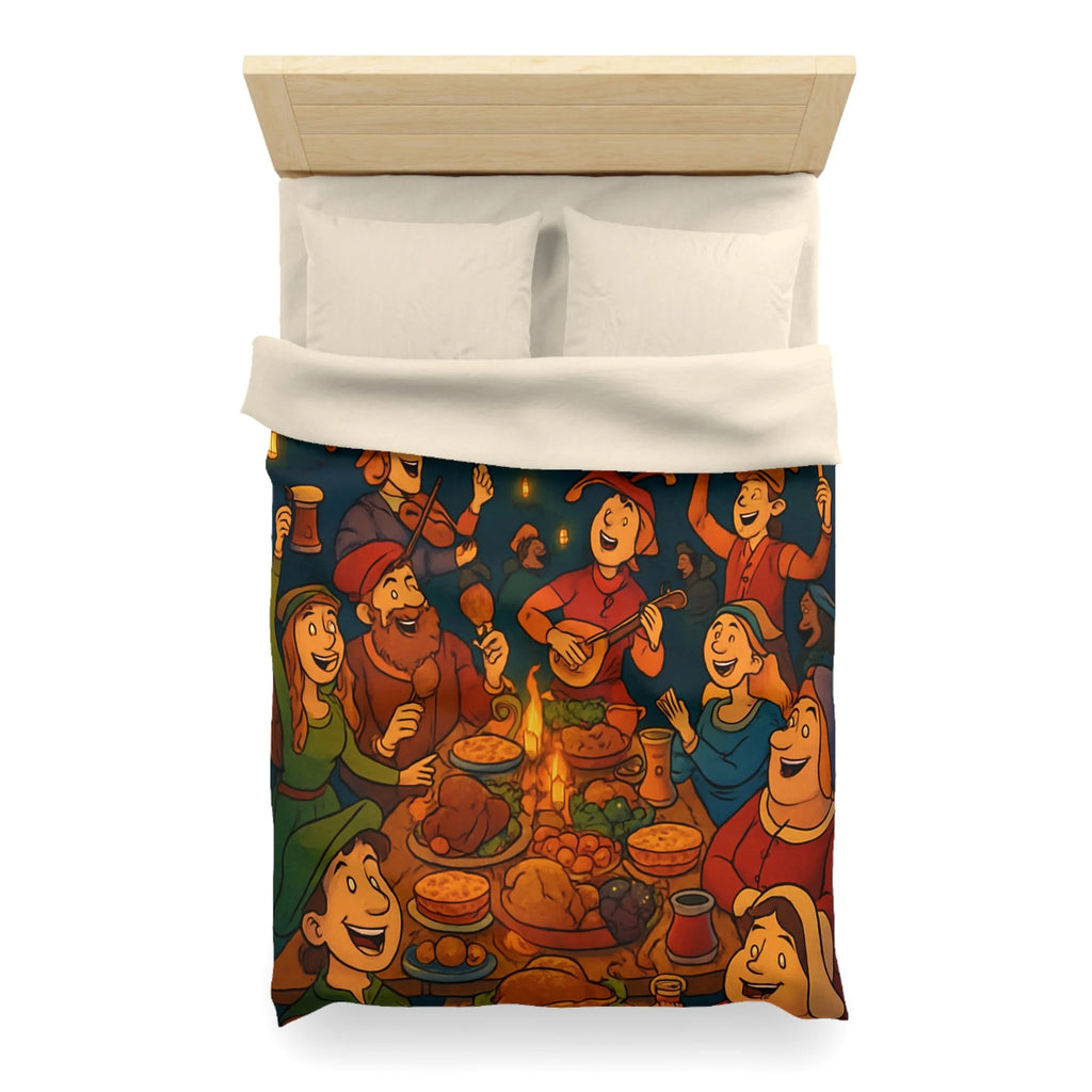 Housse de Couette Microfibre Design Artistique Moderne Décoration Chambre Confort Premium