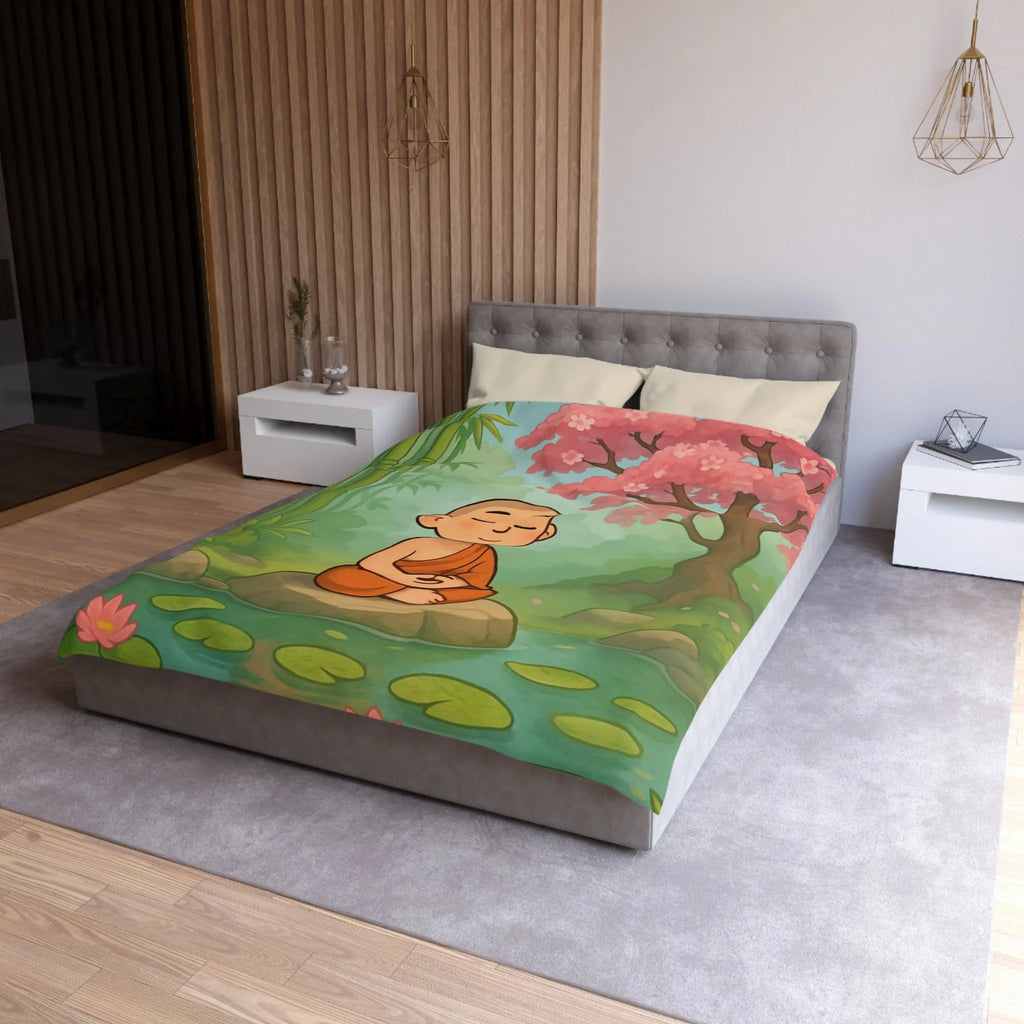 Housse de Couette Microfibre Motif Créatif Original Style Contemporain Chambre Élégante