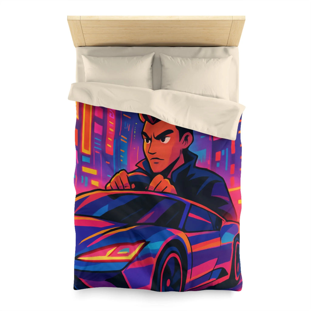 Housse de Couette Microfibre Design Artistique Moderne Décoration Chambre Confort Premium