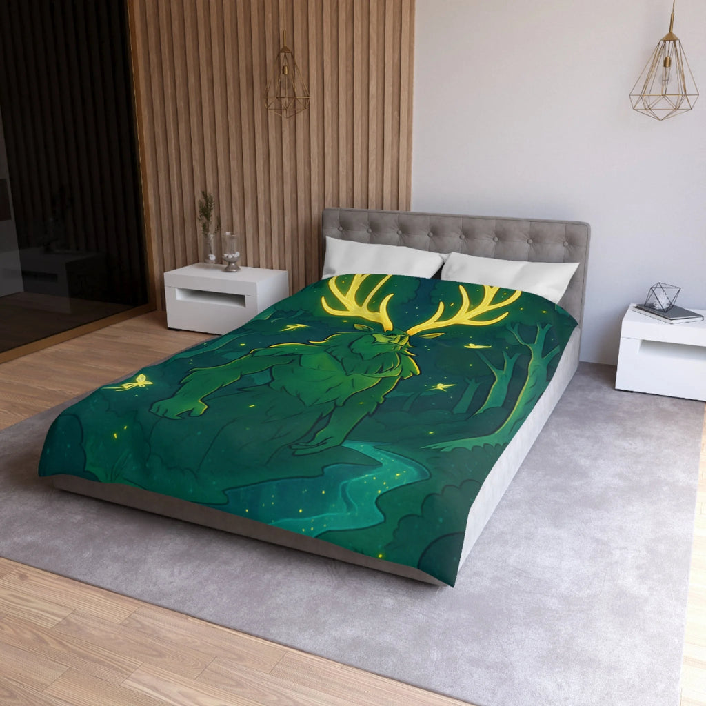 Housse de Couette Microfibre Illustration Unique Design Moderne Décoration Intérieure Raffinée