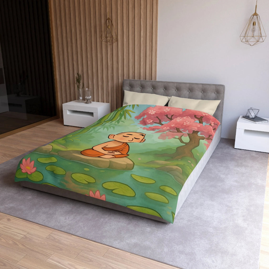 Housse de Couette Microfibre Motif Créatif Original Style Contemporain Chambre Élégante