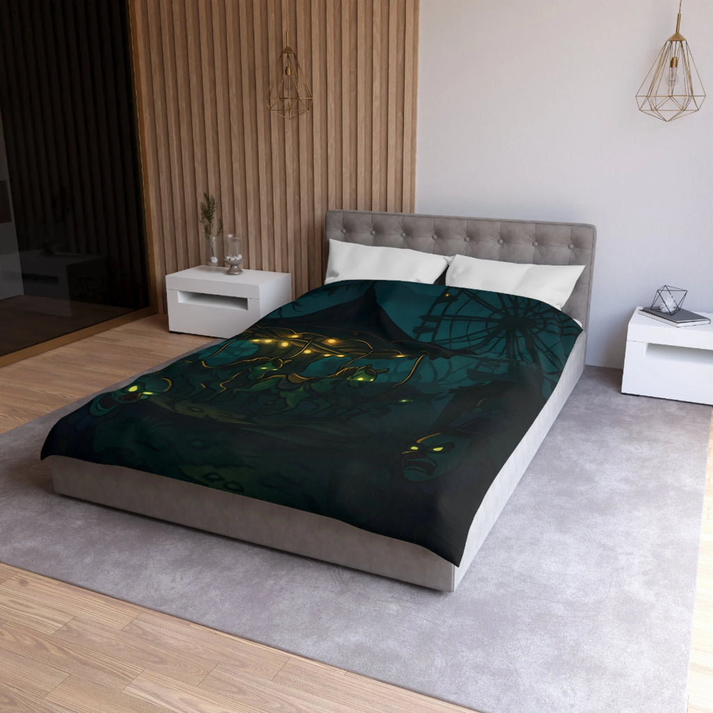 Housse de Couette Microfibre Design Artistique Moderne Décoration Chambre Confort Premium