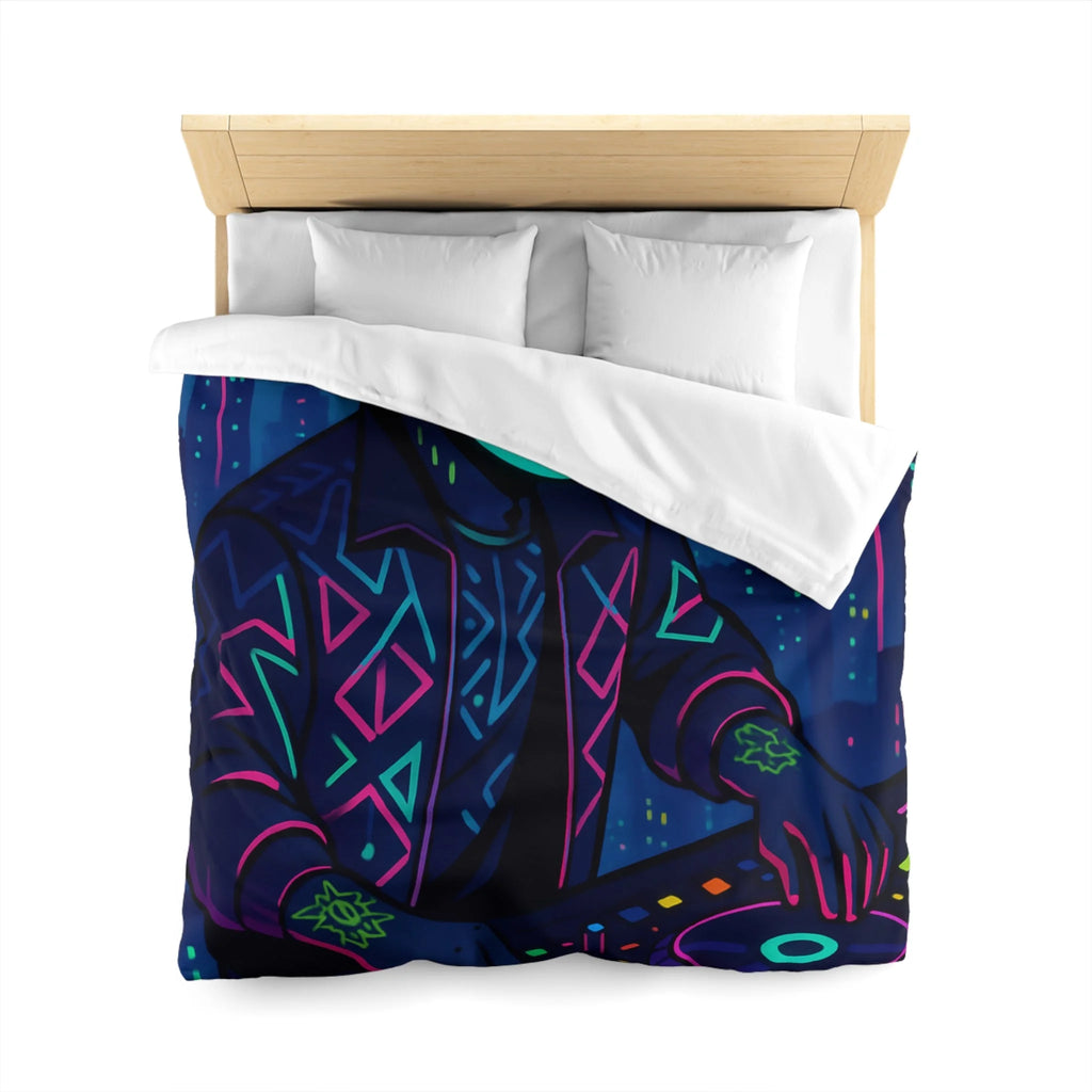 Housse de Couette Microfibre Motif Créatif Original Style Contemporain Chambre Élégante