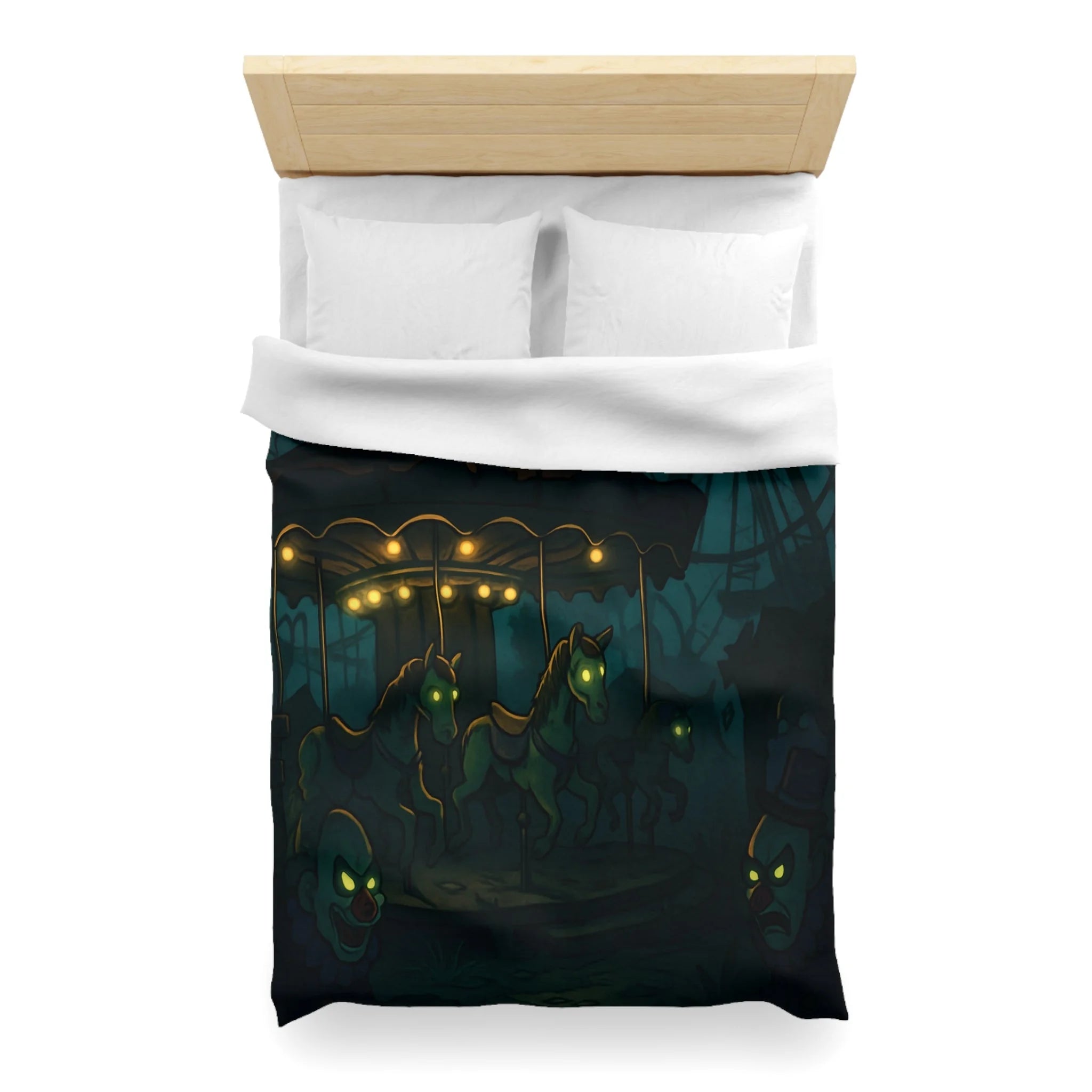 Housse de Couette Microfibre Design Artistique Moderne Décoration Chambre Confort Premium