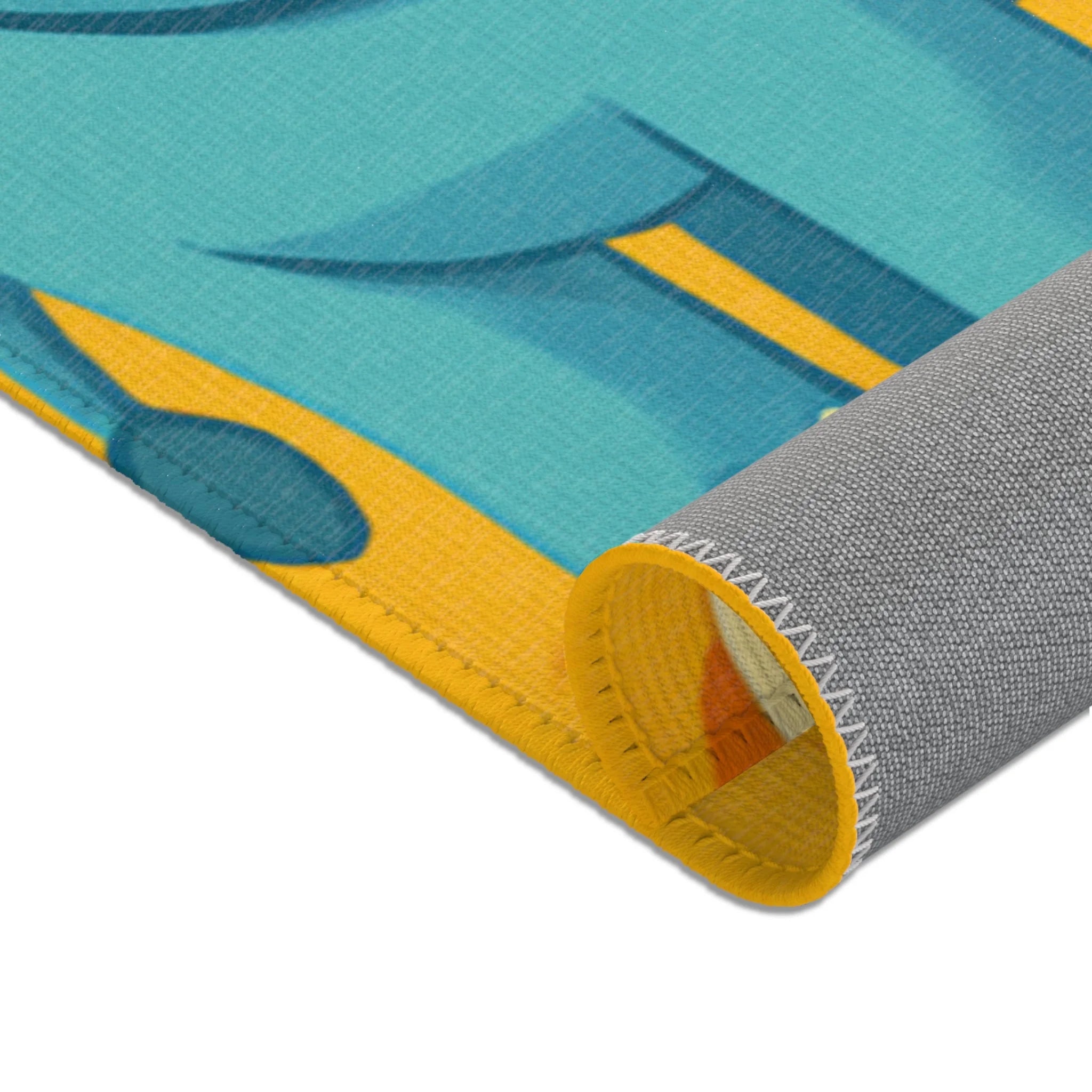 Tapis pour Enfants avec Animaux de Savane et Arbres en Rouleaux de Papier