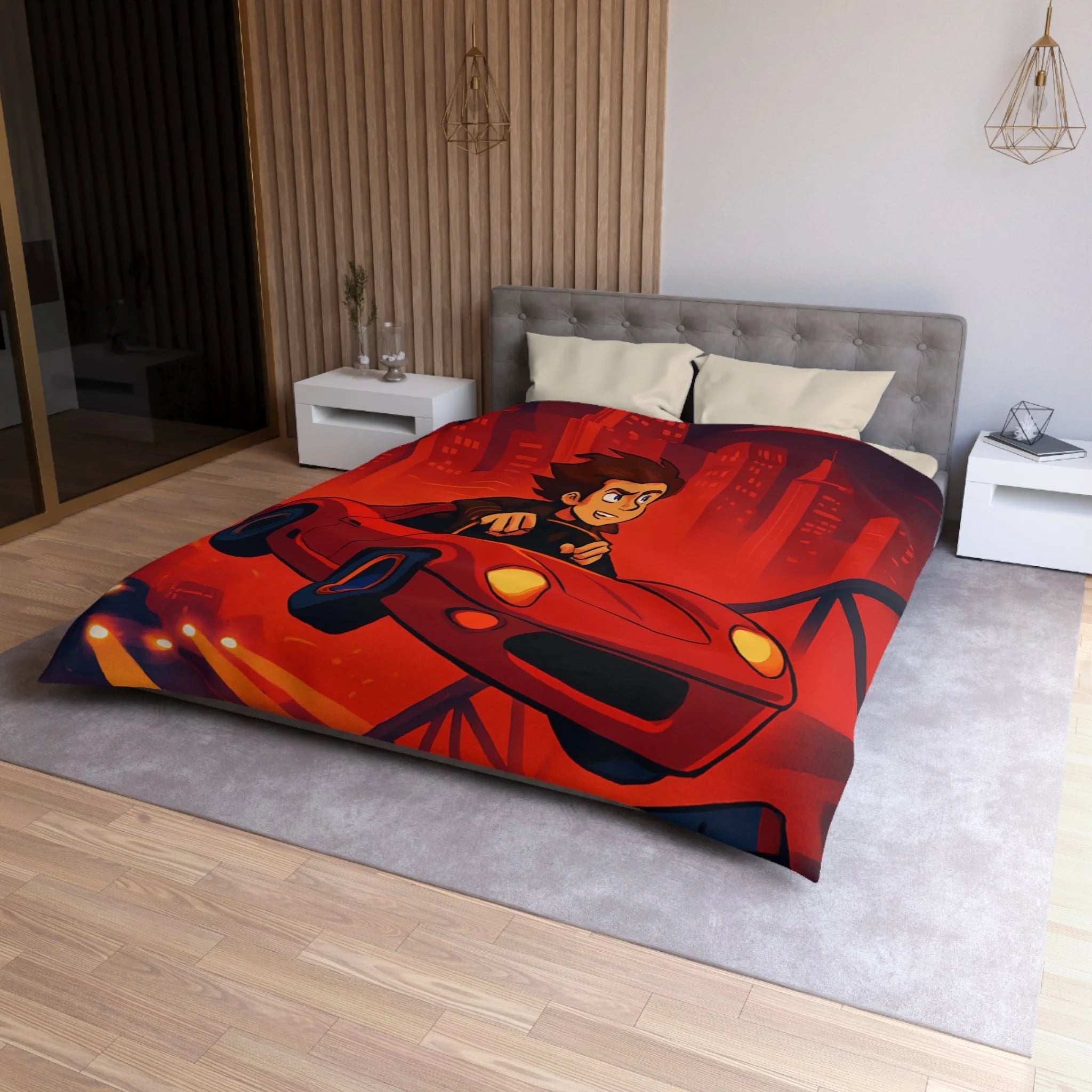 Housse de Couette Microfibre Création Artistique Moderne Design Exclusif Décoration Chambre