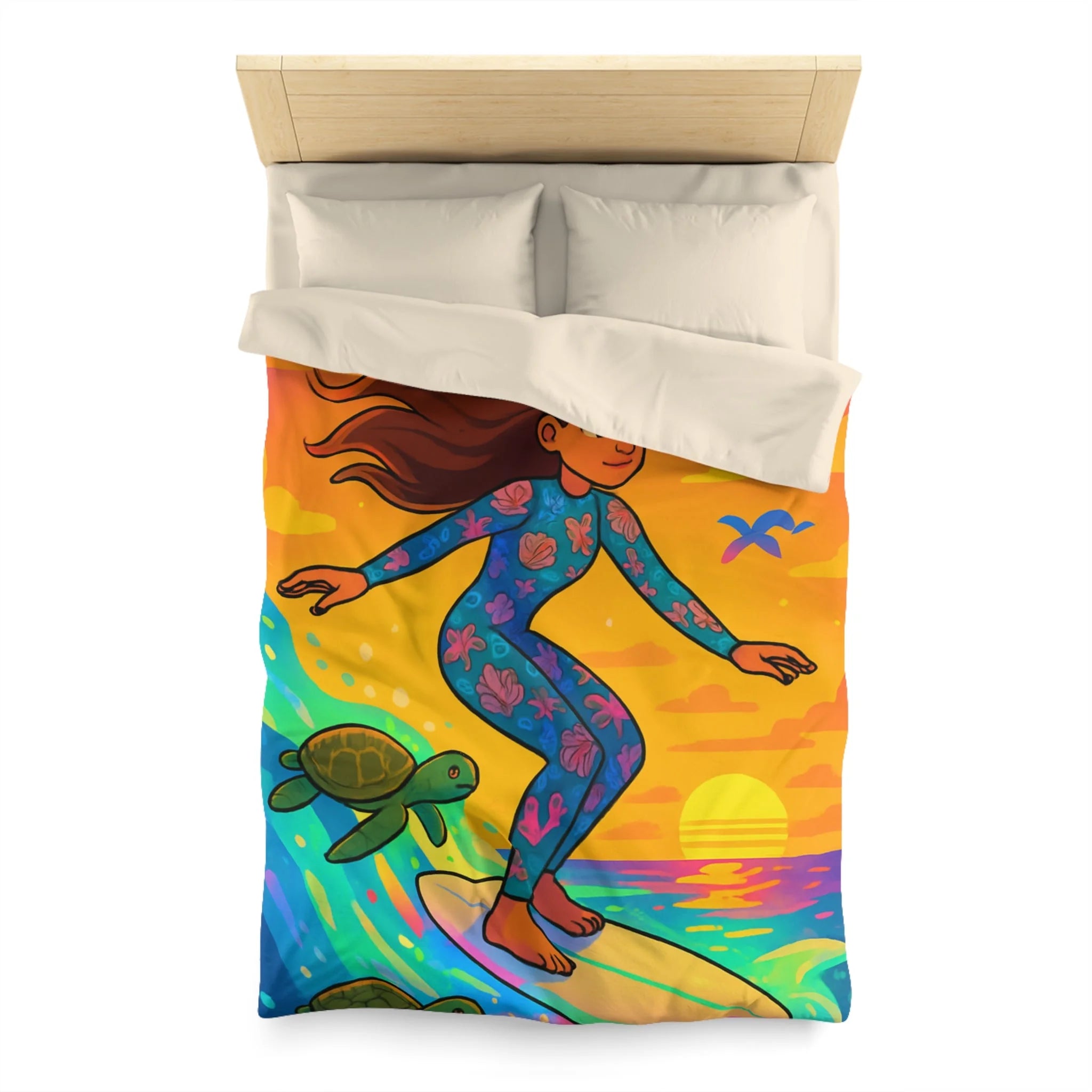 Housse de Couette Microfibre Création Artistique Moderne Design Exclusif Décoration Chambre