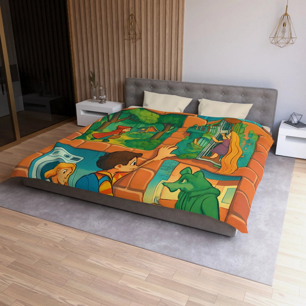 Housse de Couette Microfibre Création Artistique Moderne Design Exclusif Décoration Chambre