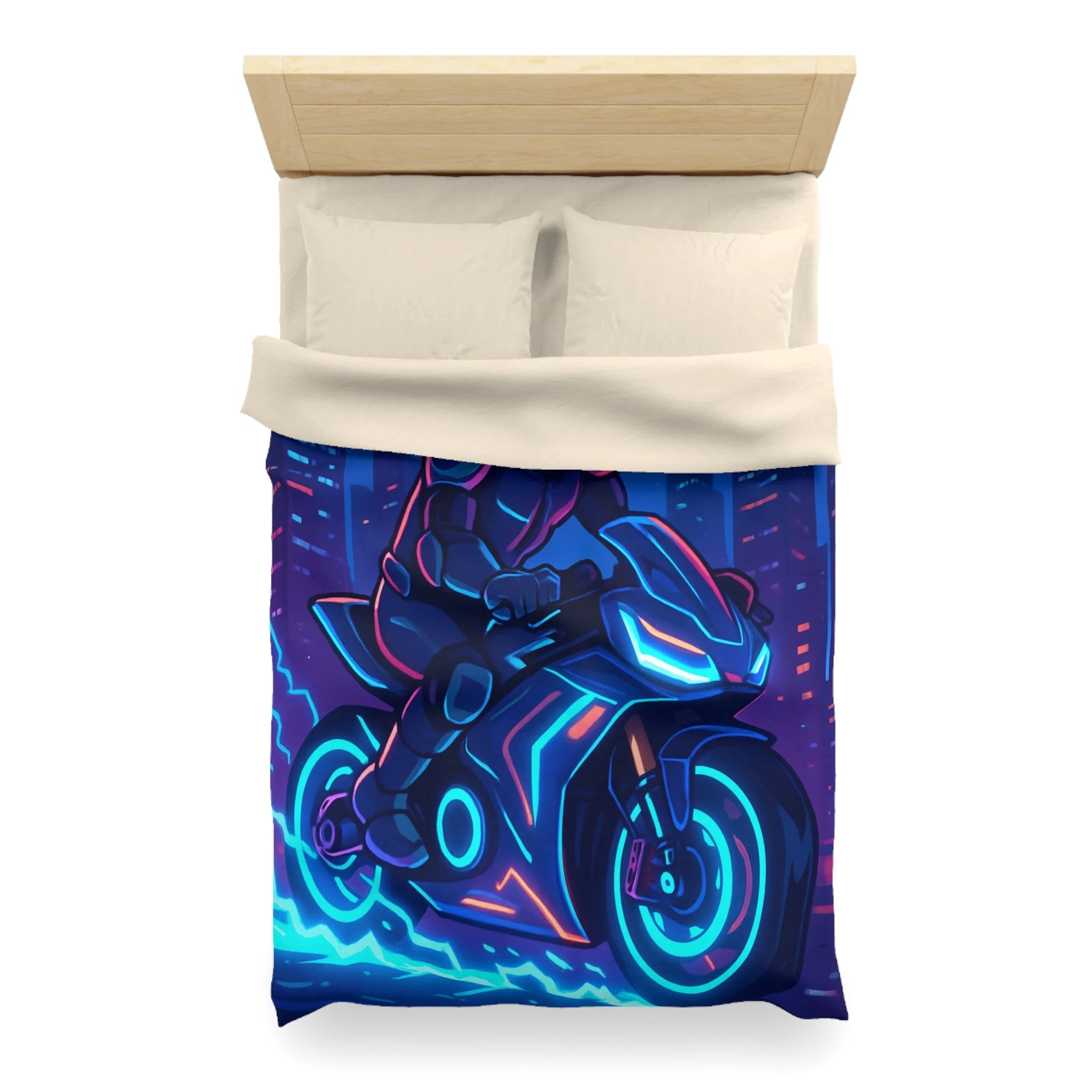 Housse de Couette Microfibre Design Artistique Moderne Décoration Chambre Confort Premium