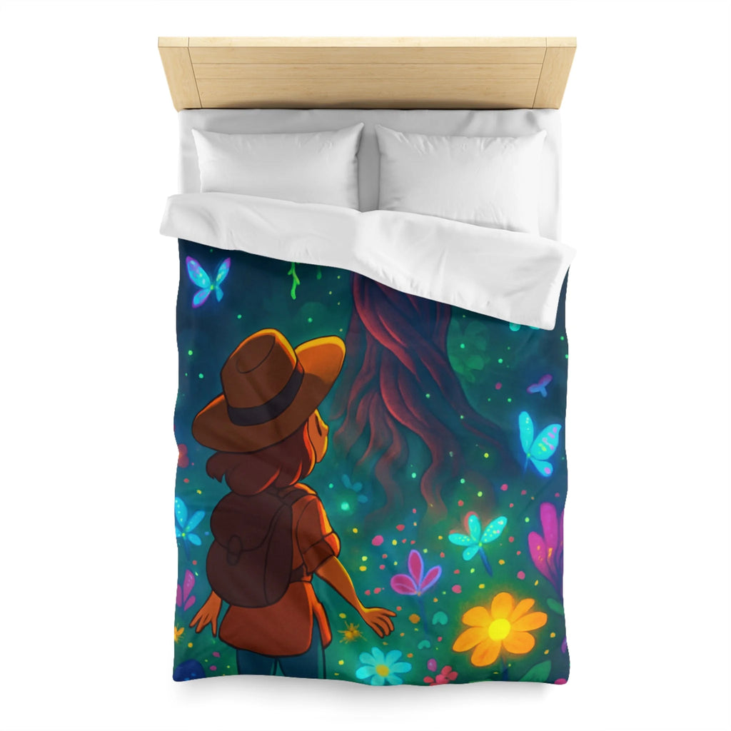 Housse de Couette Microfibre Illustration Unique Design Moderne Décoration Intérieure Raffinée