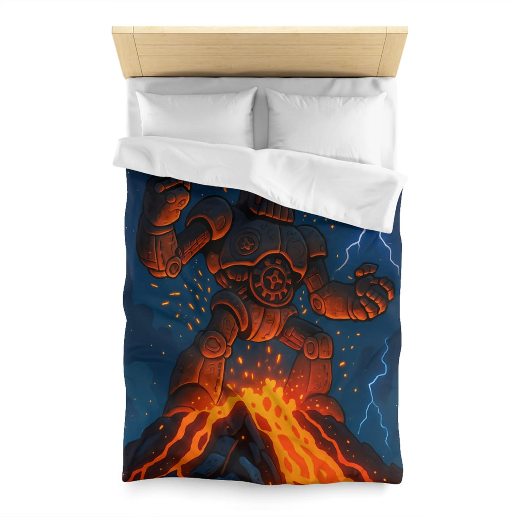 Housse de Couette Microfibre Design Artistique Moderne Décoration Chambre Confort Premium