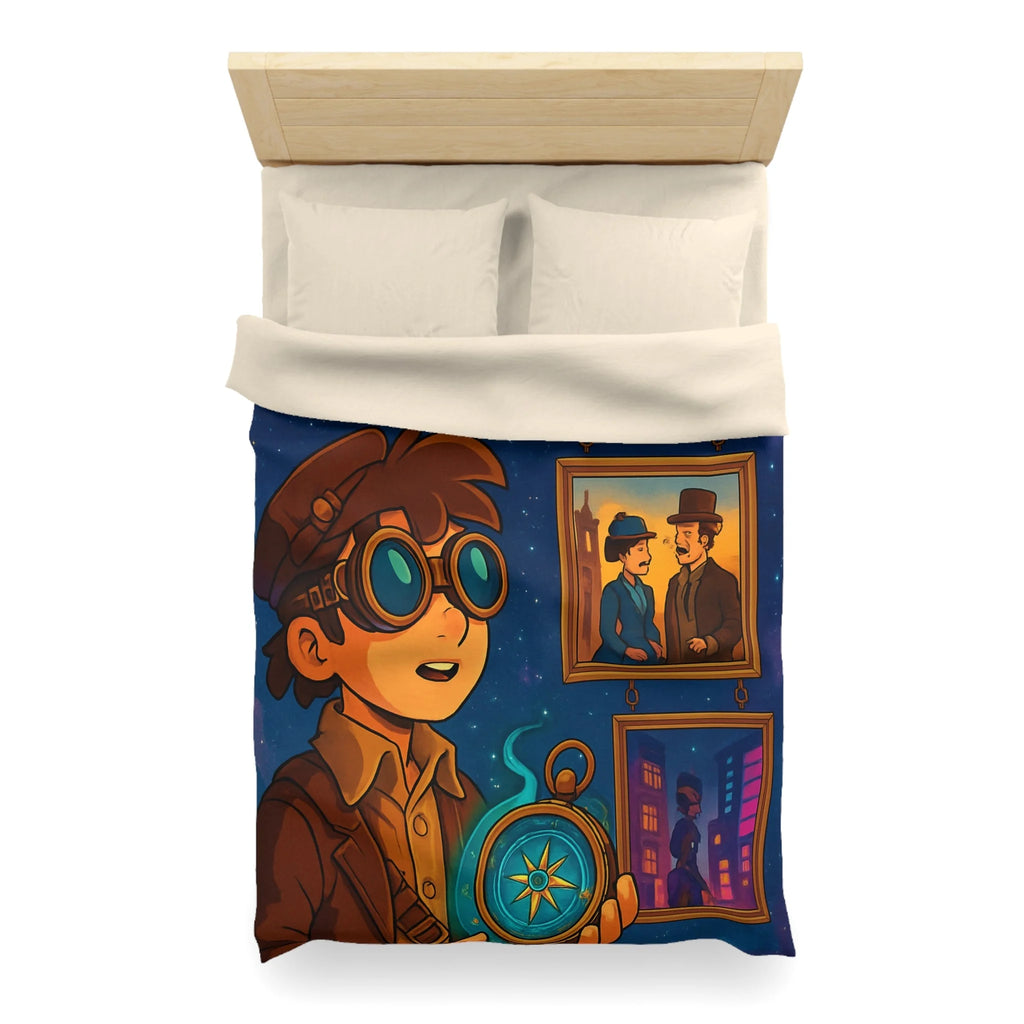 Housse de Couette Microfibre Design Artistique Moderne Décoration Chambre Confort Premium