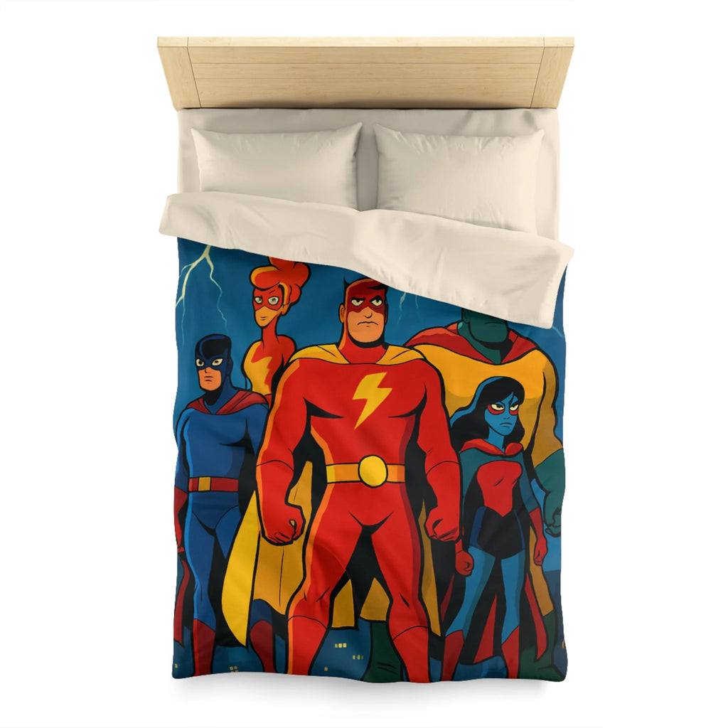 Housse de Couette Microfibre Design Artistique Moderne Décoration Chambre Confort Premium