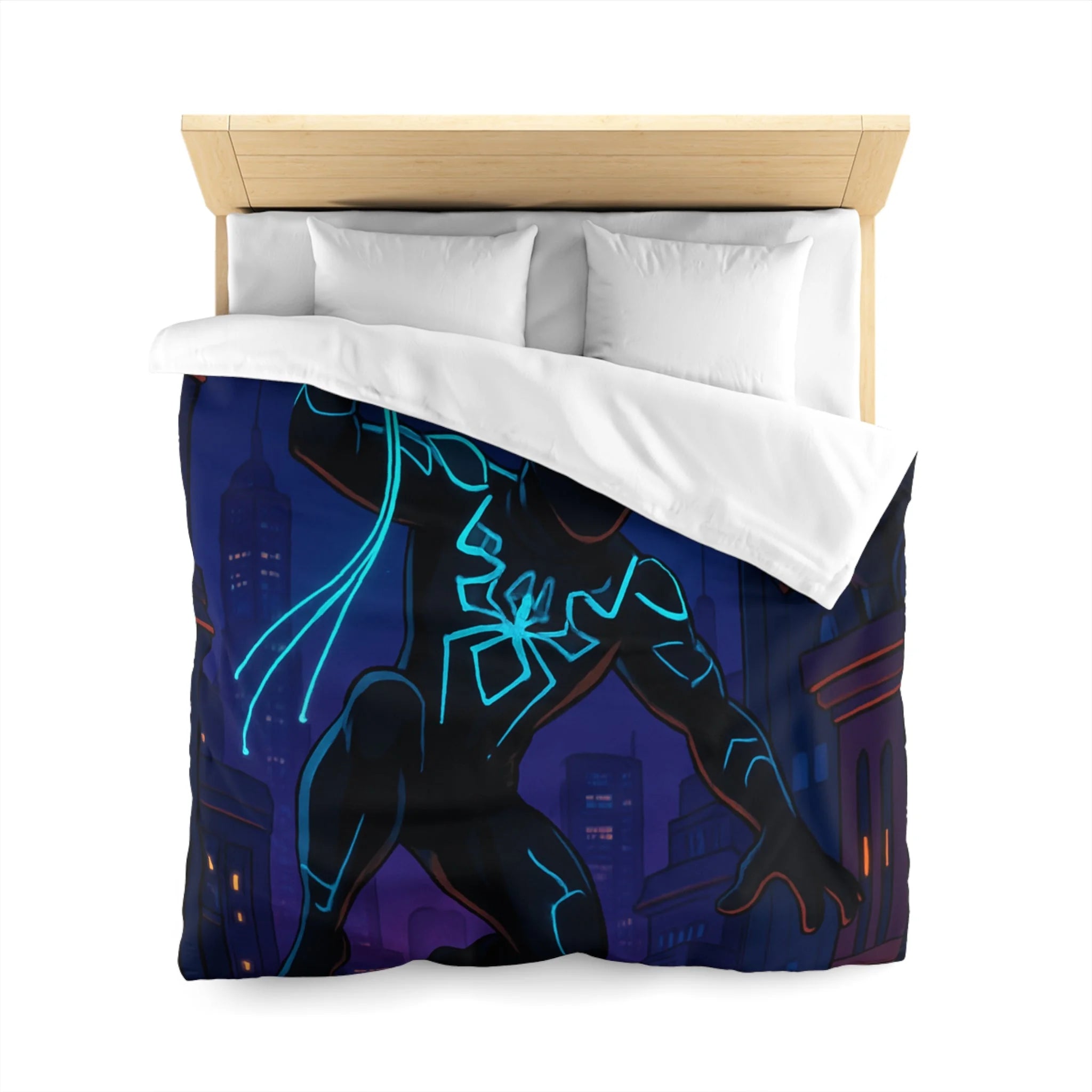 Housse de Couette Microfibre Illustration Unique Design Moderne Décoration Intérieure Raffinée