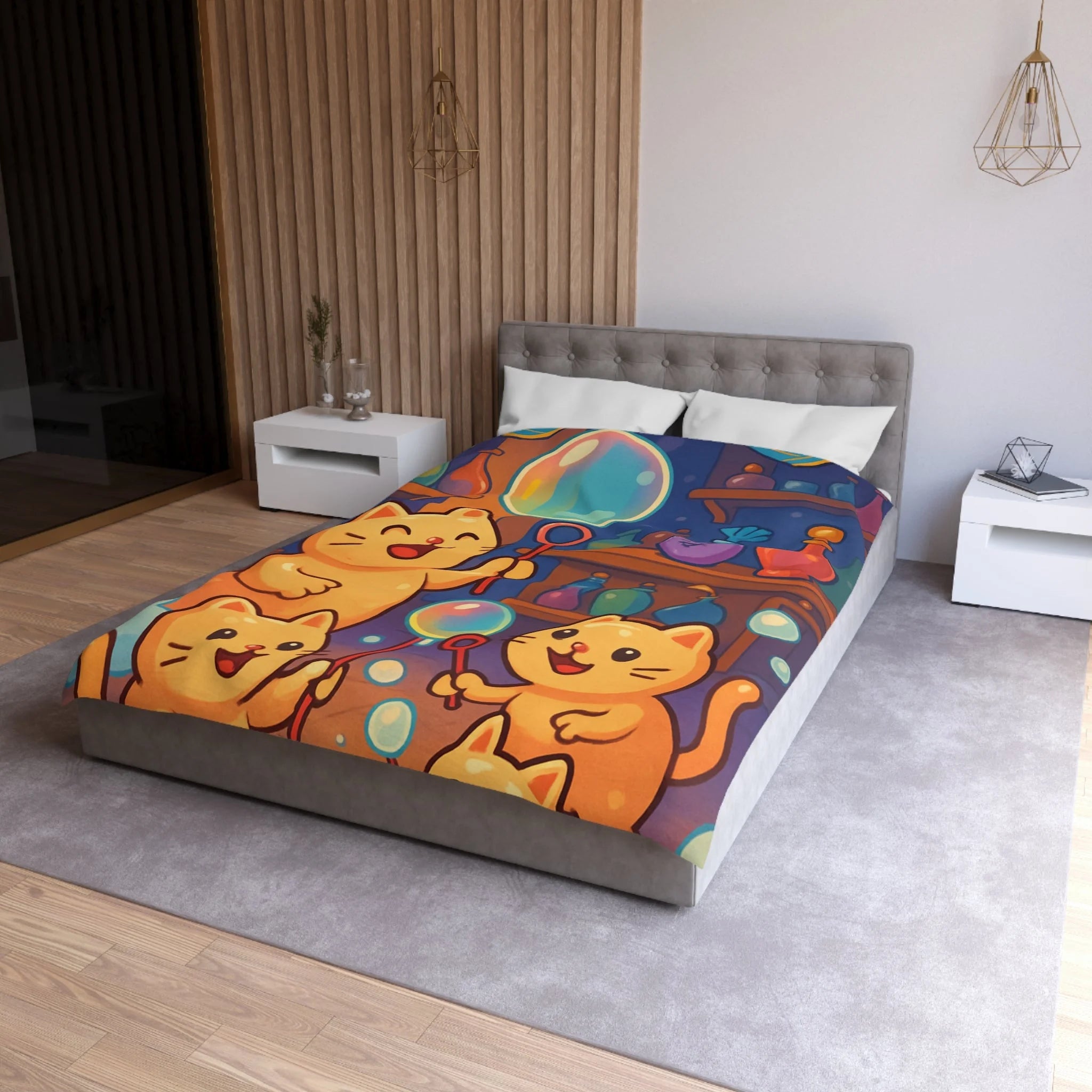 Housse de Couette Microfibre Création Artistique Moderne Design Exclusif Décoration Chambre