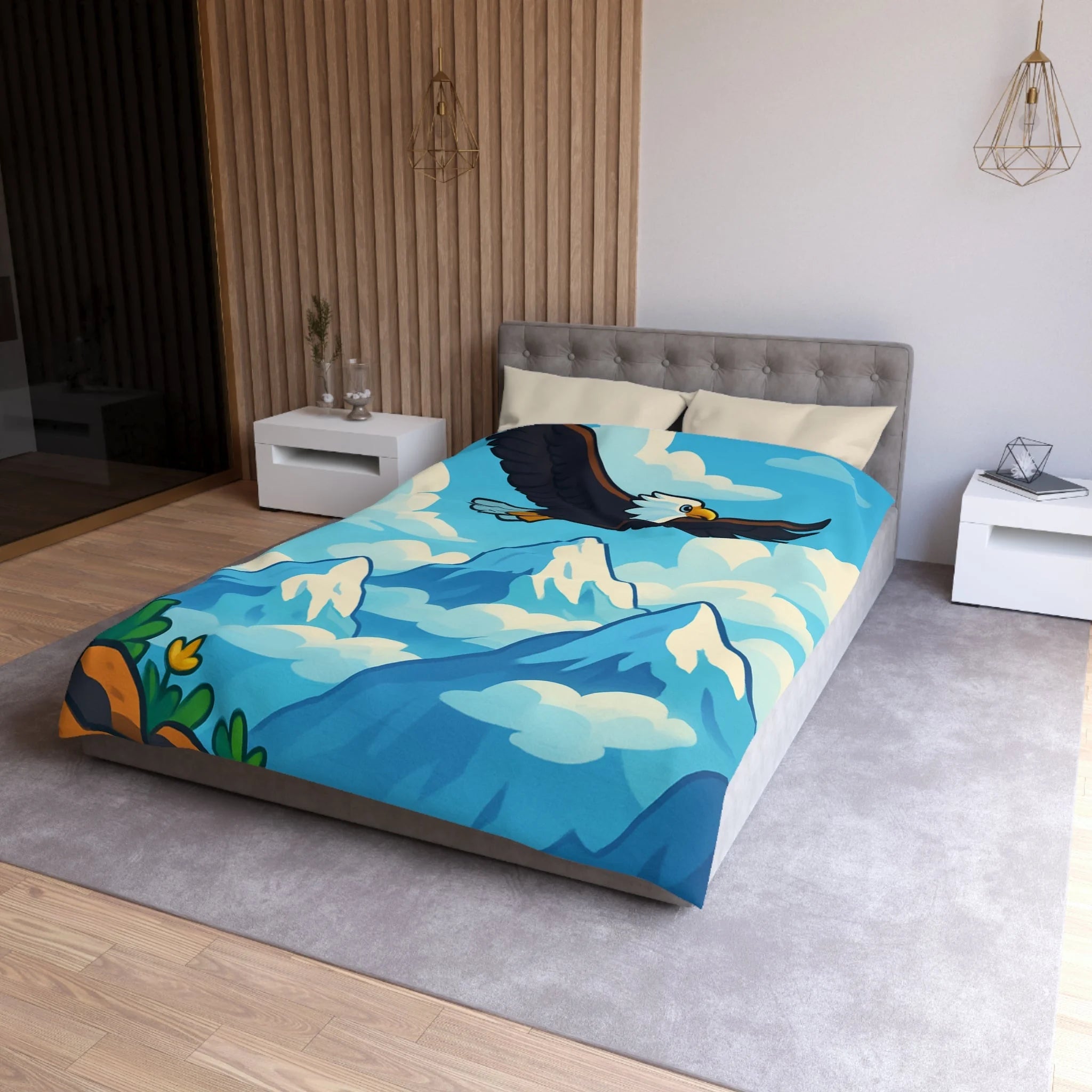 Housse de Couette Microfibre Création Artistique Moderne Design Exclusif Décoration Chambre