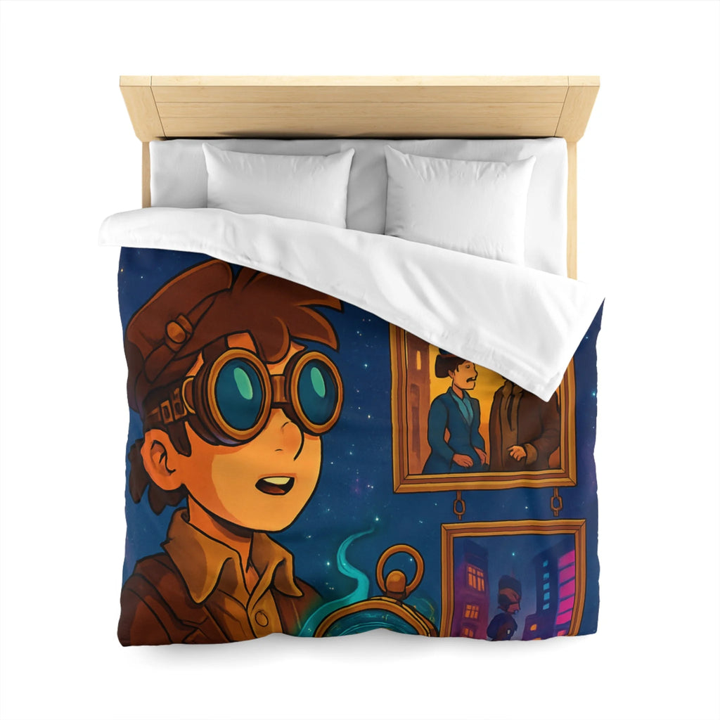 Housse de Couette Microfibre Design Artistique Moderne Décoration Chambre Confort Premium
