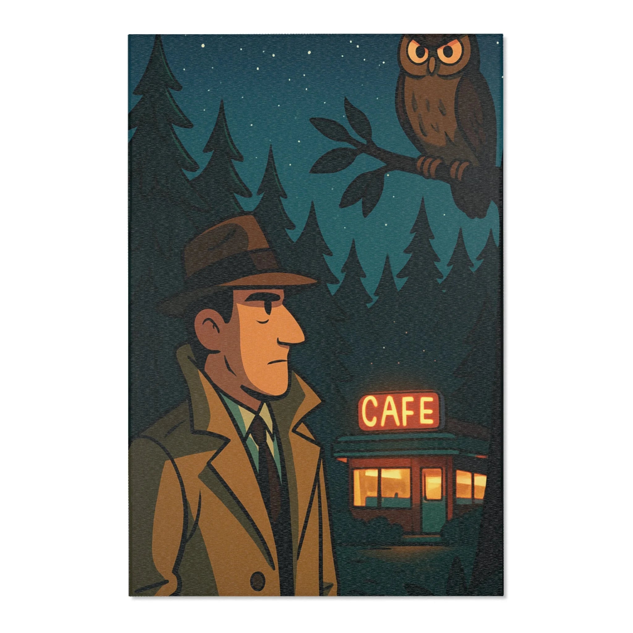 Tapis de Nature Mystérieuse pour Ambiances Nocturnes Inspirantes et Élégantes de Maison