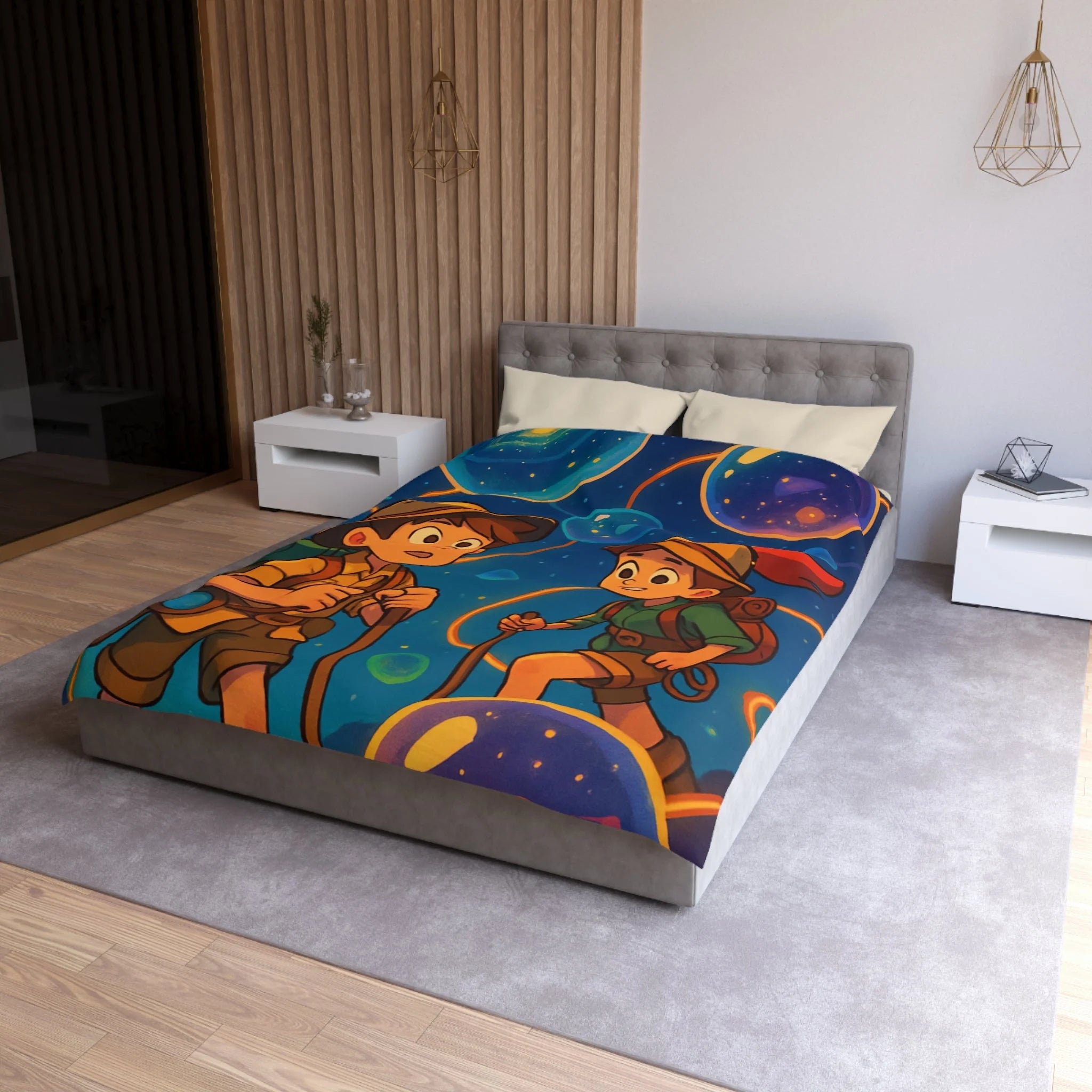 Housse de Couette Microfibre Création Artistique Moderne Design Exclusif Décoration Chambre