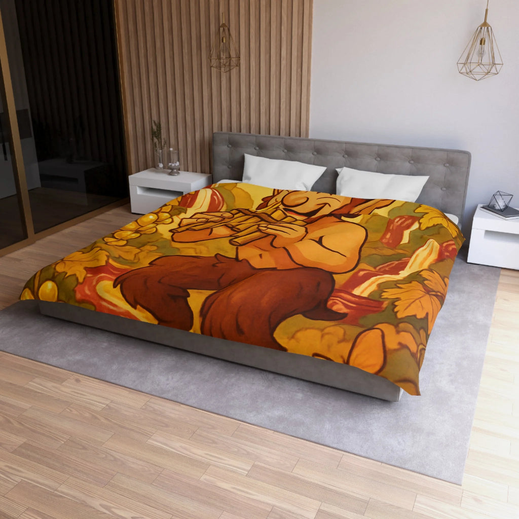 Housse de Couette Microfibre Illustration Unique Design Moderne Décoration Intérieure Raffinée