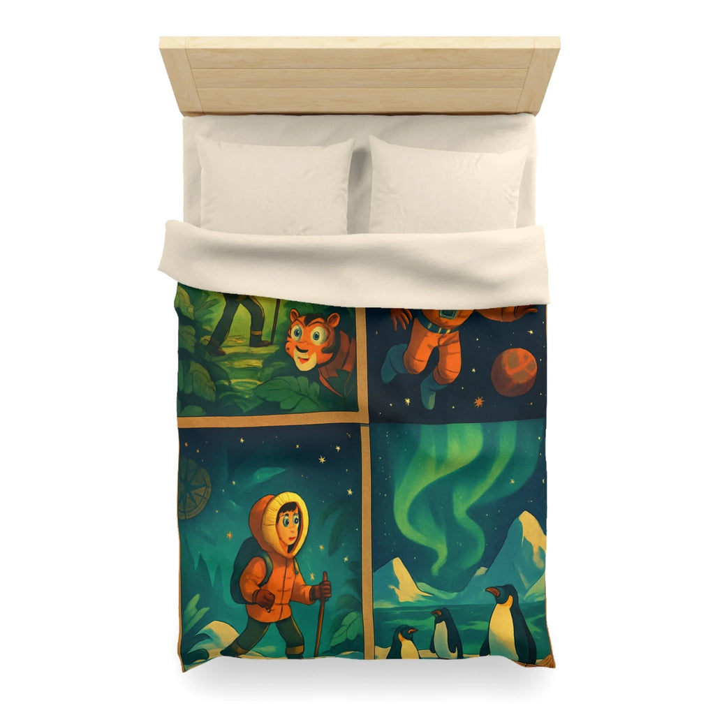 Housse de Couette Microfibre Création Artistique Moderne Design Exclusif Décoration Chambre