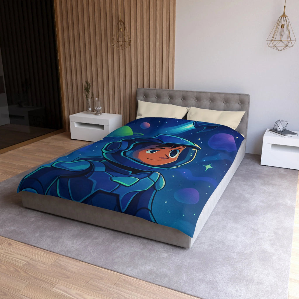 Housse de Couette Microfibre Illustration Unique Design Moderne Décoration Intérieure Raffinée