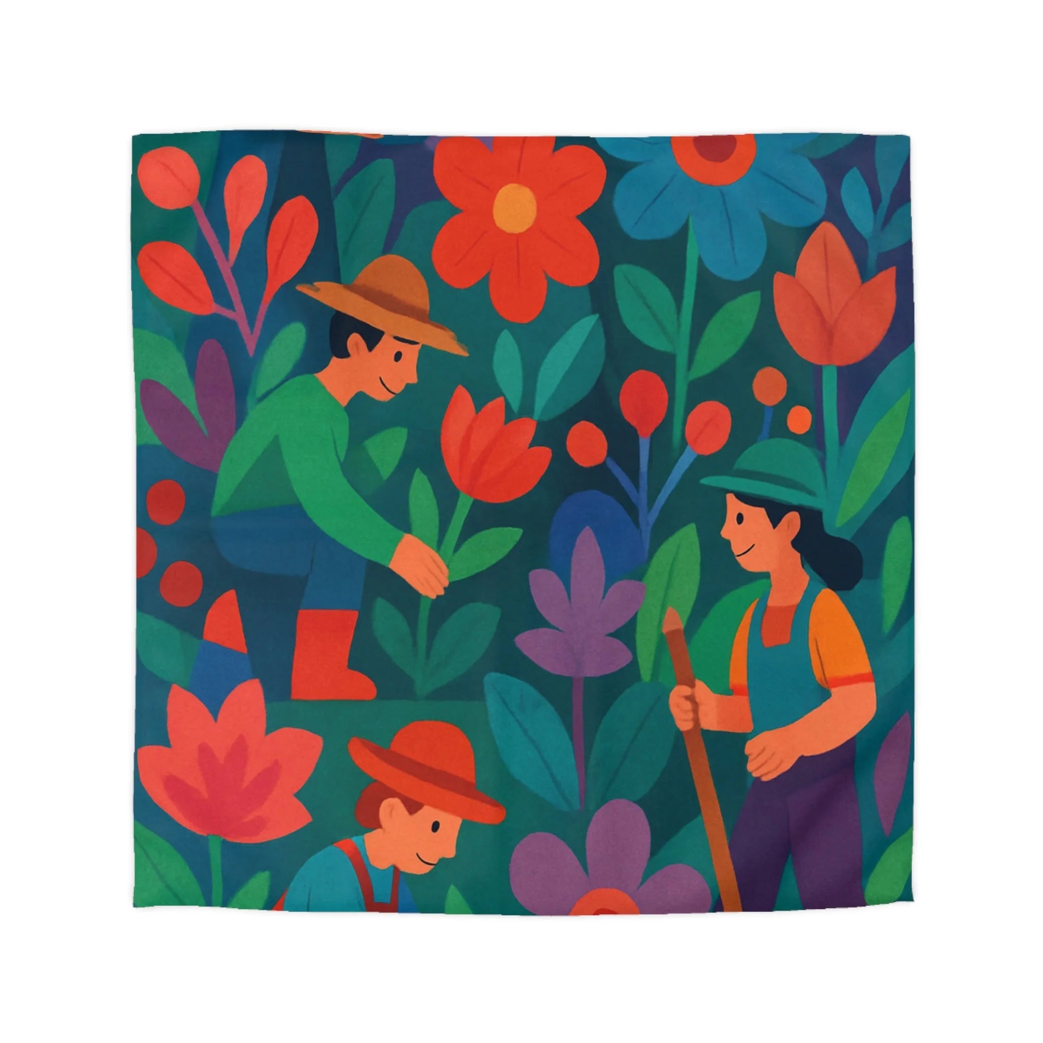 Housse de Couette Microfibre Illustration Unique Design Moderne Décoration Intérieure Raffinée