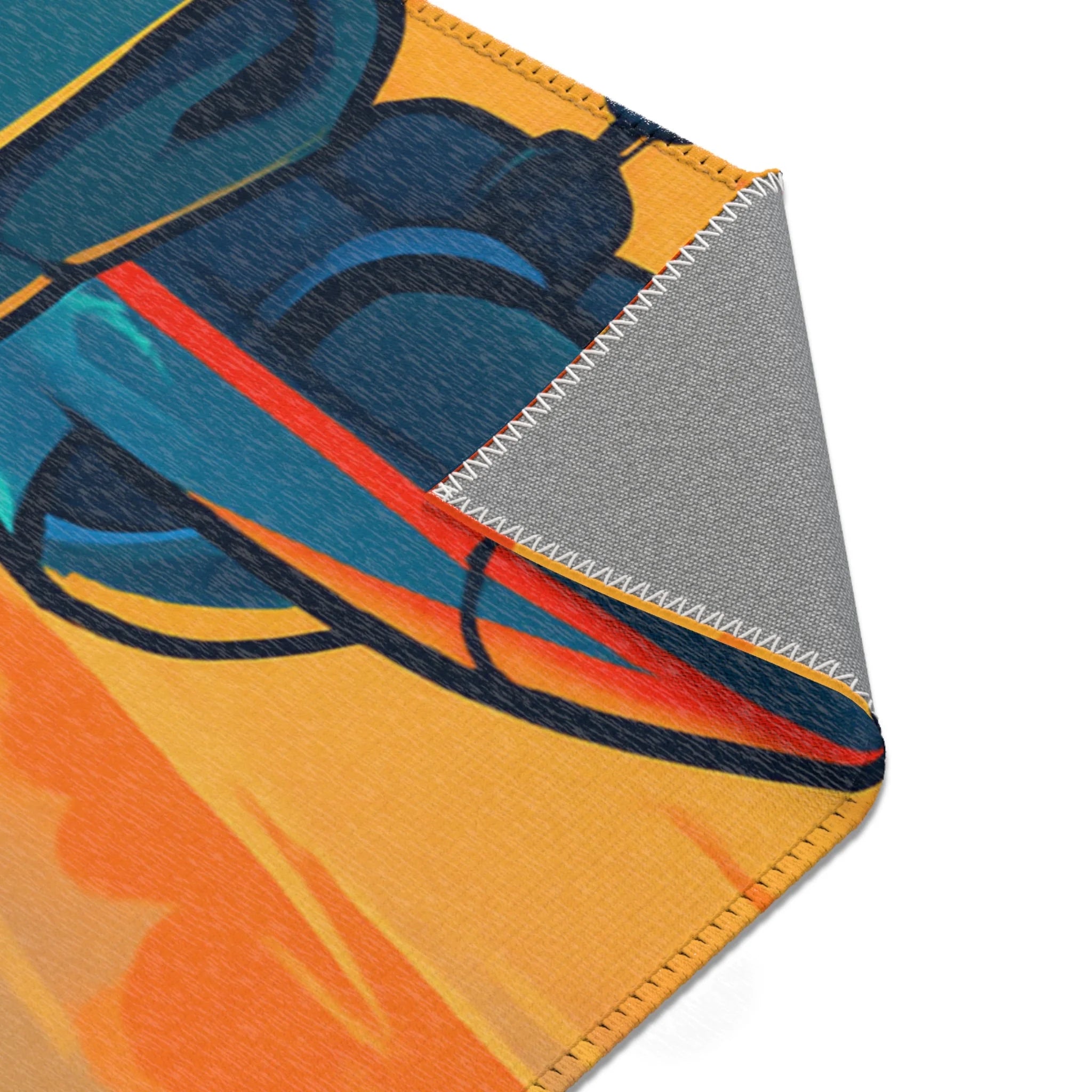 Tapis de Style Avion Militaire avec Ciel Crépusculaire pour Décor Aviation Moderne