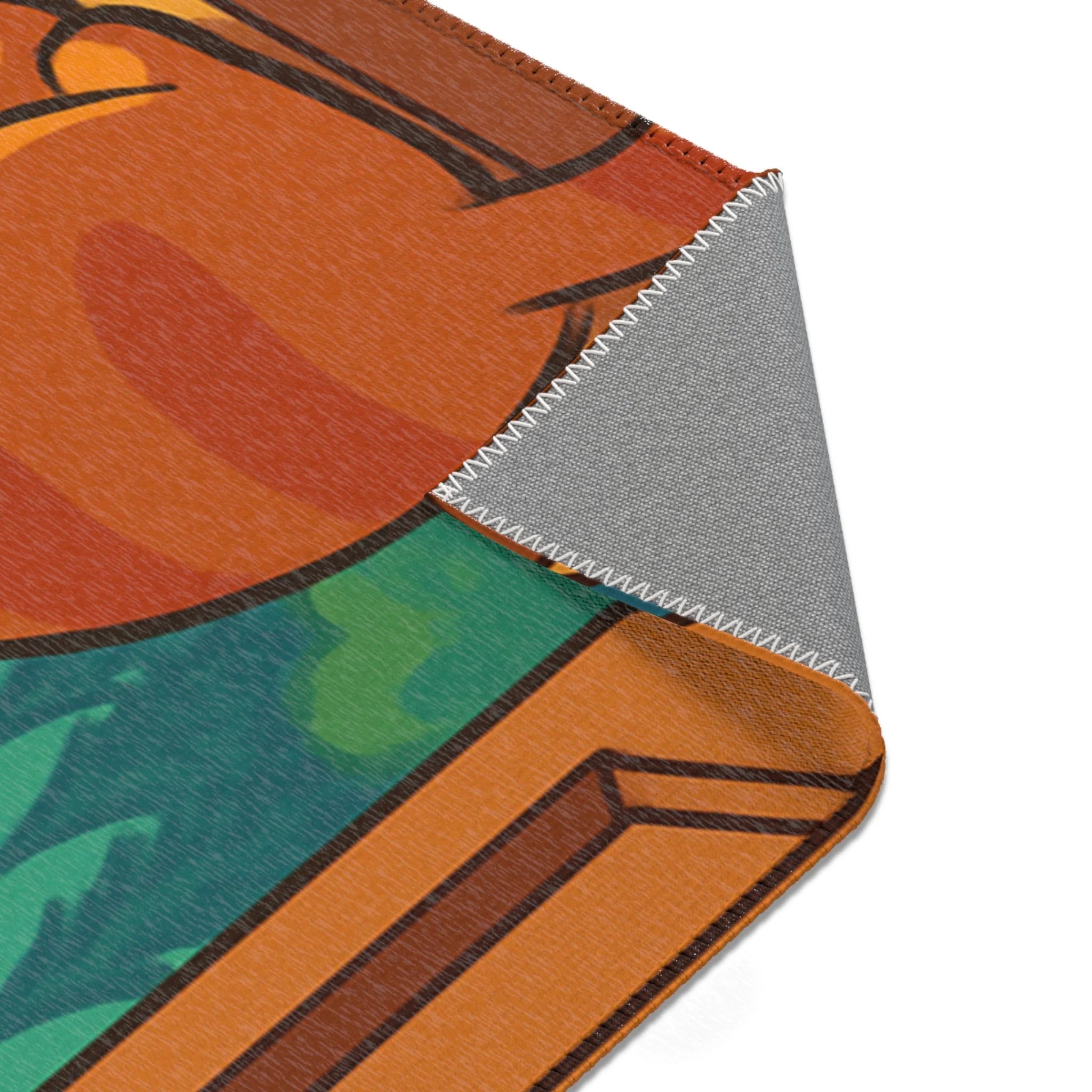 Tapis enfant coloré avec dragons et chat pour décoration ludique et imaginative