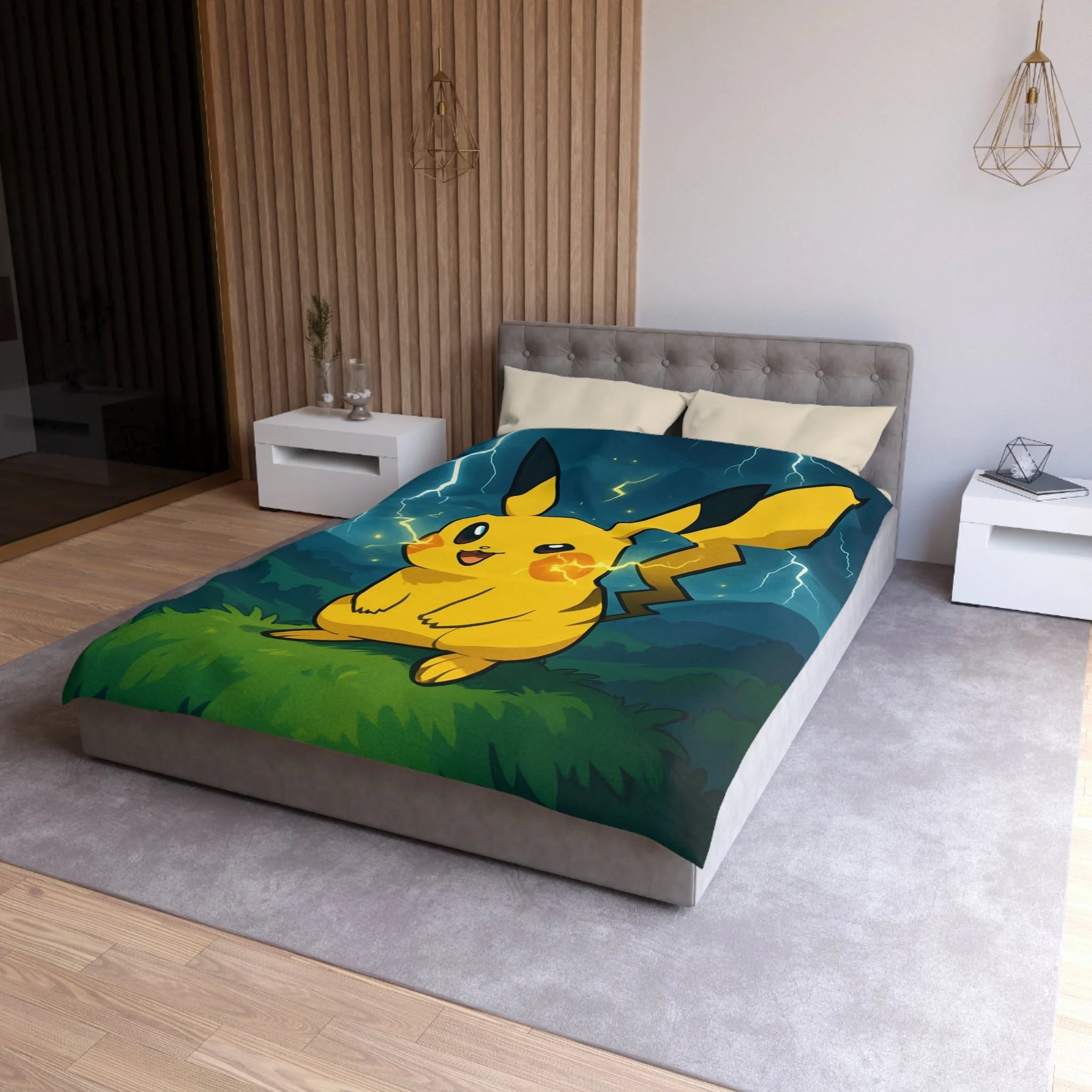 Housse de Couette Microfibre Design Artistique Moderne Décoration Chambre Confort Premium