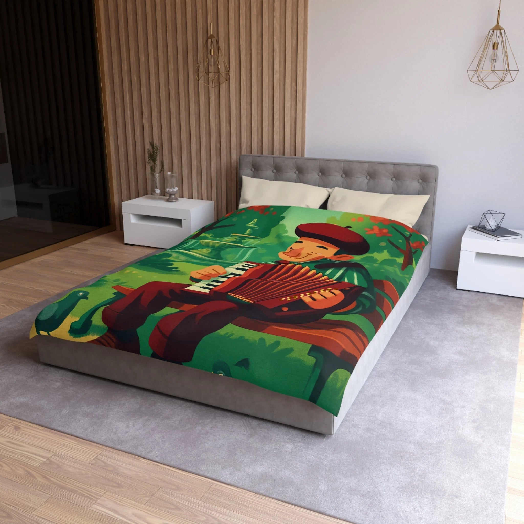 Housse de Couette Microfibre Création Artistique Moderne Design Exclusif Décoration Chambre