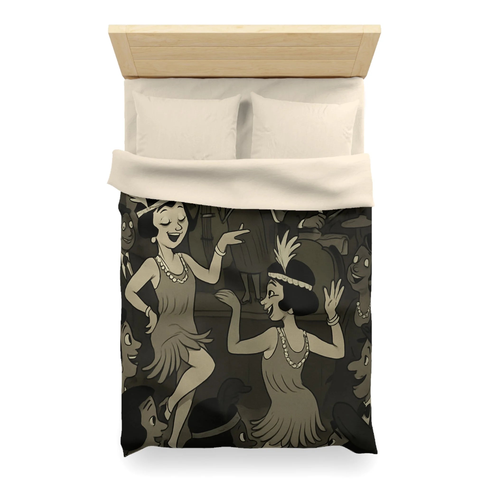 Housse de Couette Microfibre Design Artistique Moderne Décoration Chambre Confort Premium