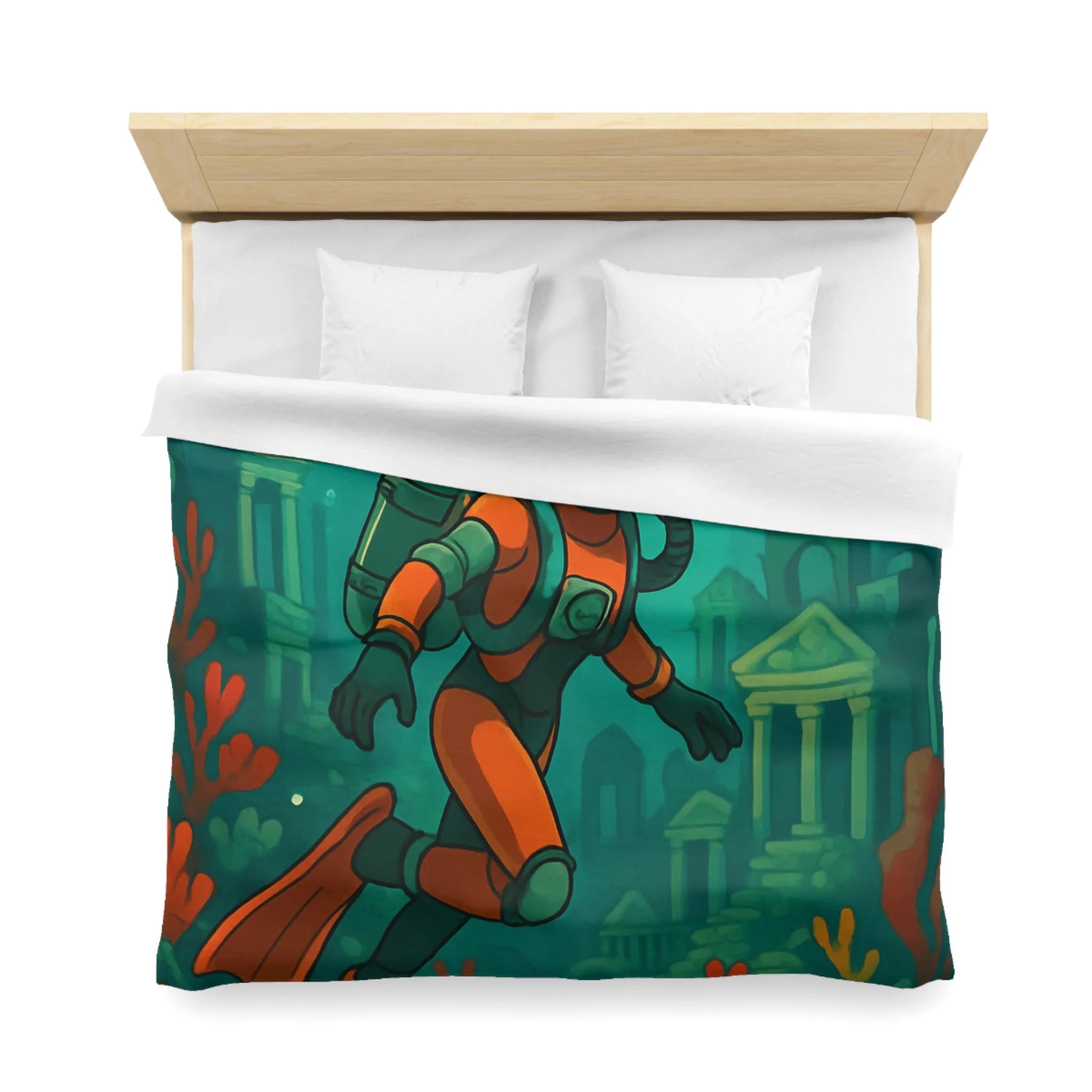 Housse de Couette Microfibre Création Artistique Moderne Design Exclusif Décoration Chambre