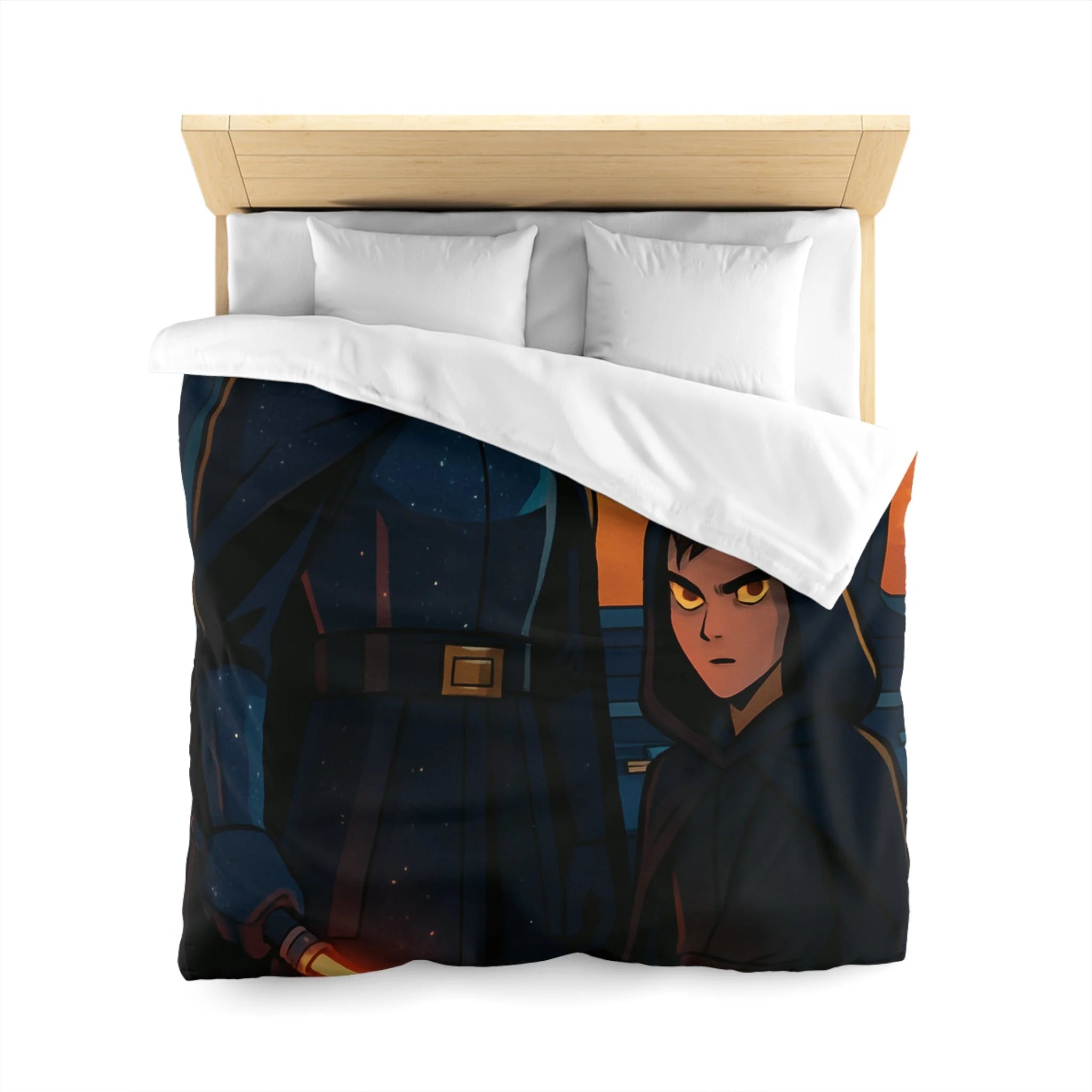 Housse de Couette Microfibre Design Artistique Moderne Décoration Chambre Confort Premium