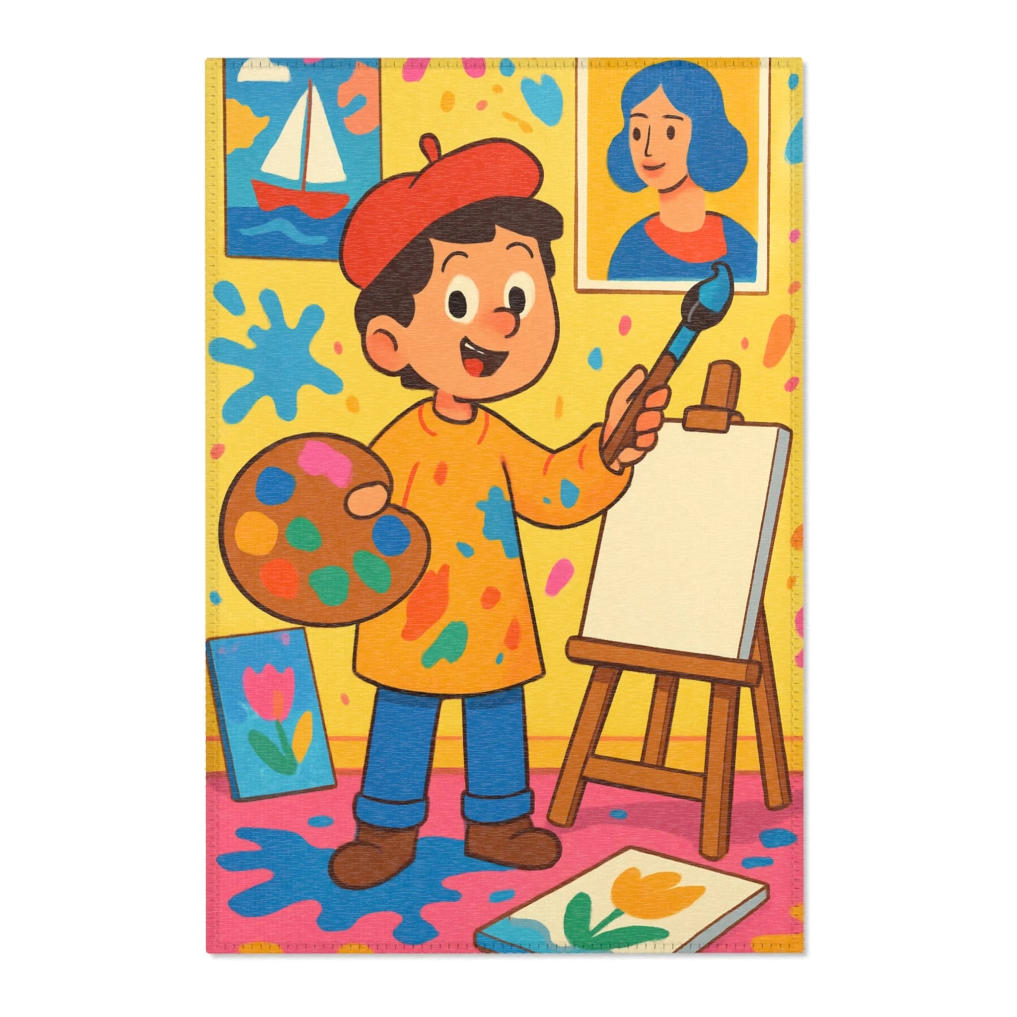 Tapis Area Rug Design Artistique Moderne Décoration Intérieure Chambre Salon Confort Style